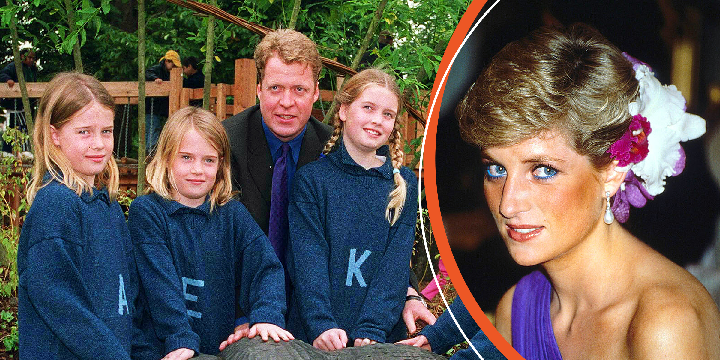Lady Kitty, Lady Eliza, Charles, Lady Amelia Spencer | Princess Diana | Source: Getty Images