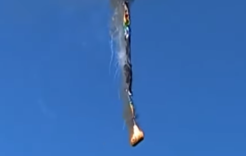 Hot-air balloon crashes after catching fire mid-flight, dated June 23, 2025 | Source: YouTube/@TODAY