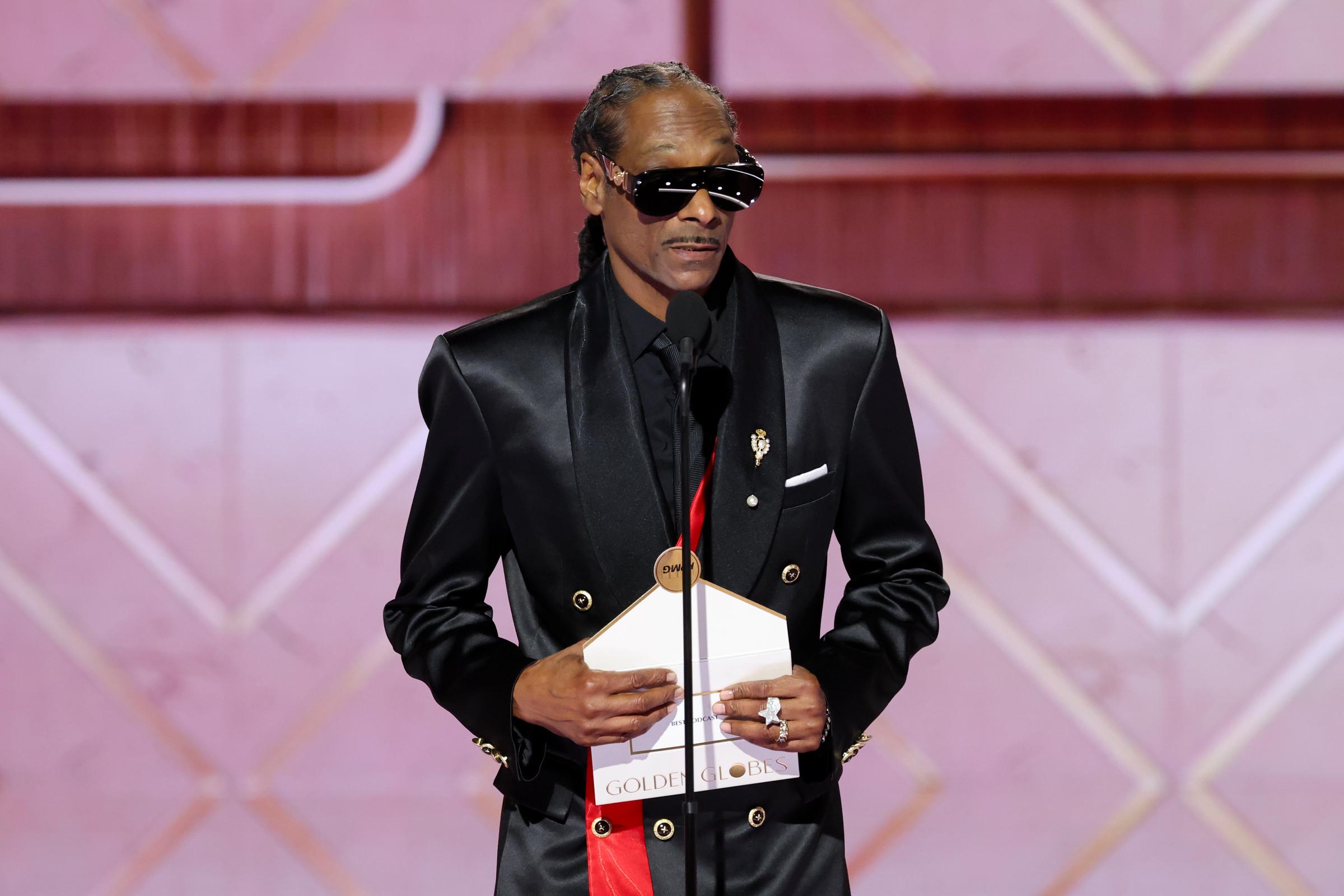 Snoop Dogg at the 83rd Annual Golden Globes in California on January 11, 2026. | Source: Getty Images