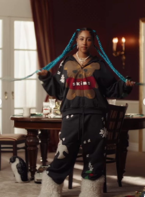 North West seen twirling her braids in a post dated November 17, 2025 | Source: Instagram/kimkardashian