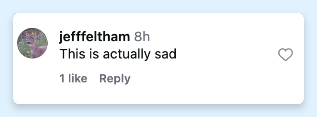 A netizen's reaction to seeing the bodycam footage of Tiger Woods' DUI arrest, posted on April 2, 2026.