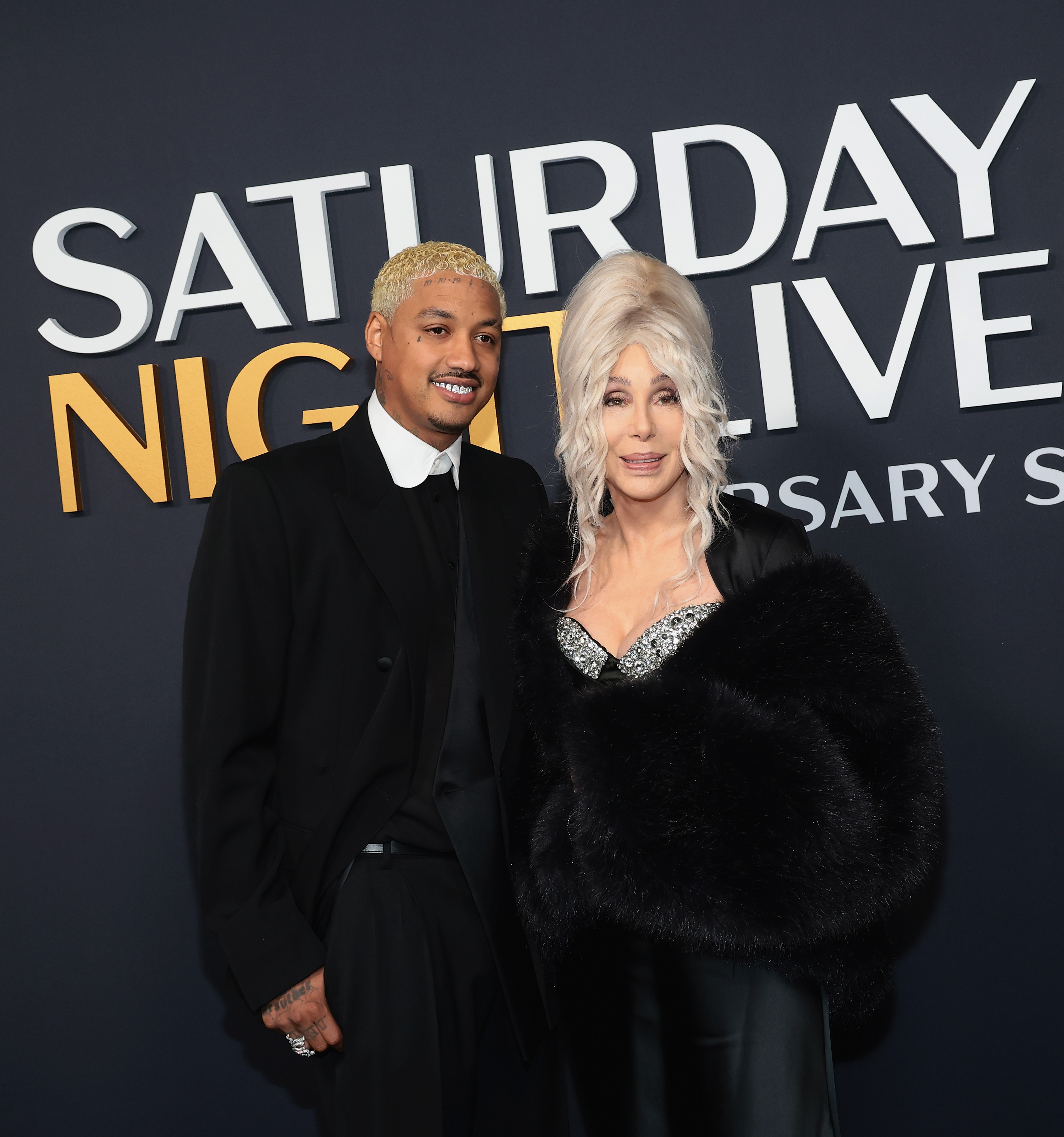 Alexander Edwards and Cher at the SNL50: The Anniversary Special on February 16, 2025, in New York. | Source: Getty Images