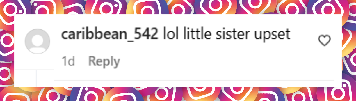 A netizen's comment about Jessica Simpson's daughter Birdie Mae Johnson's expression while taking a photo at Six Flags with the family, from a post dated July 1, 2025 | Source: Instagram/jessicasimpson
