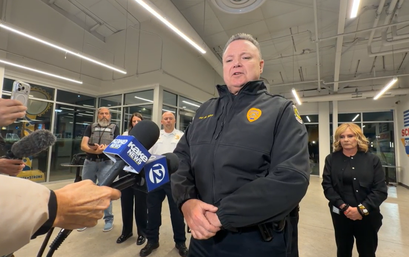 Wichita Police Chief Joe Sullivan addresses reporters following the October 17 tragedy at Stryker Sports Complex in Wichita, Kansas, expressing condolences to the victims’ families and acknowledging the impact on those injured and witnesses. | Source: Facebook/Wichita Police Department