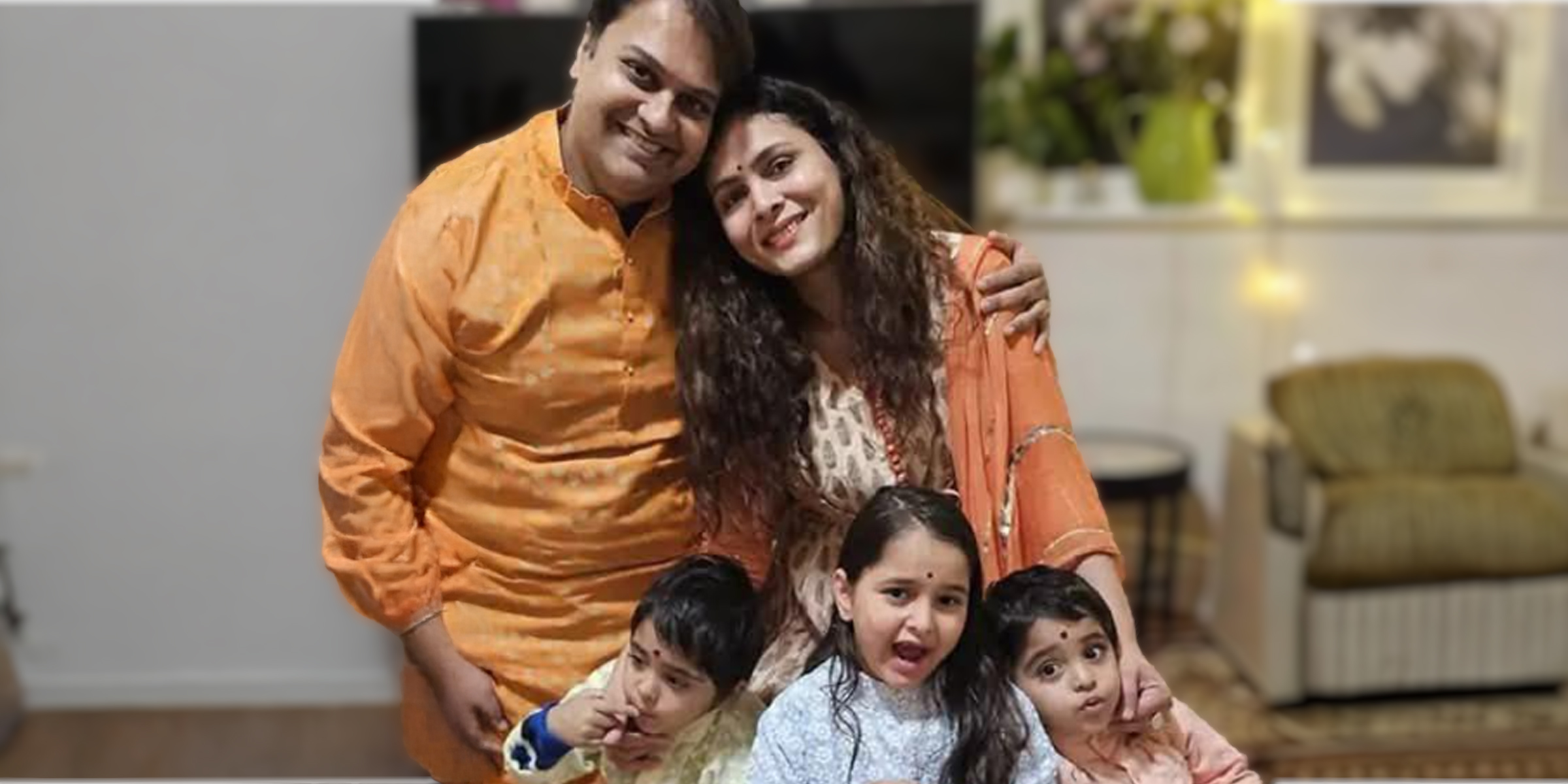 Dr. Prateek Joshi and Dr. Komi Vyas with their kids | Source: Facebook/wandaalemao.dangle