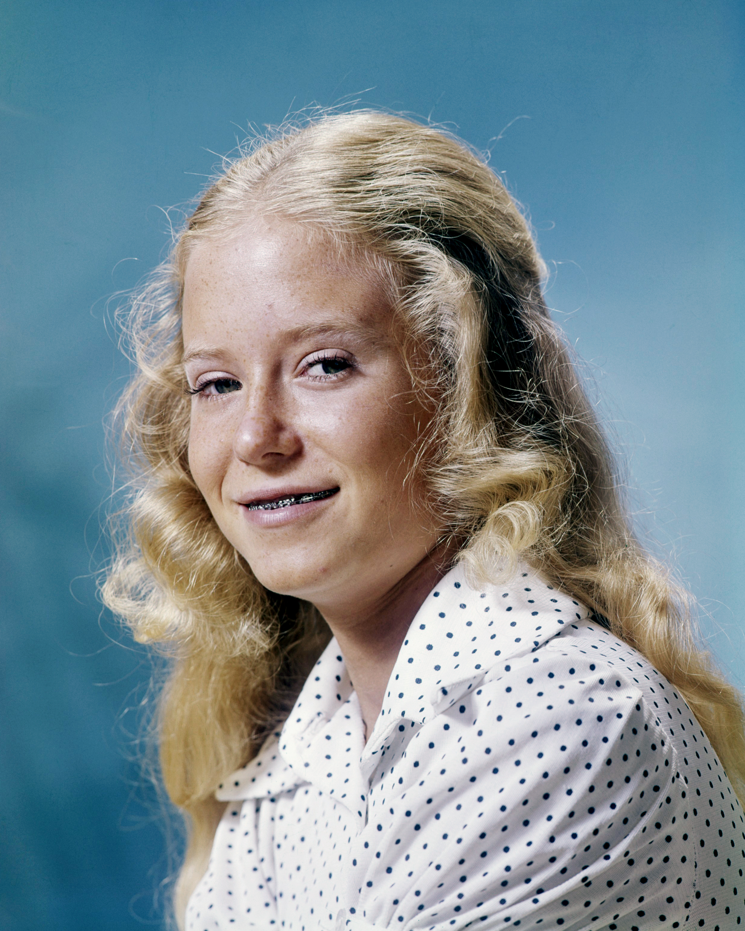 Eve Plumb captured hearts across America through her memorable television performances during the 1970s. In this photo, she posed for a portrait circa 1972. | Source: Getty Images