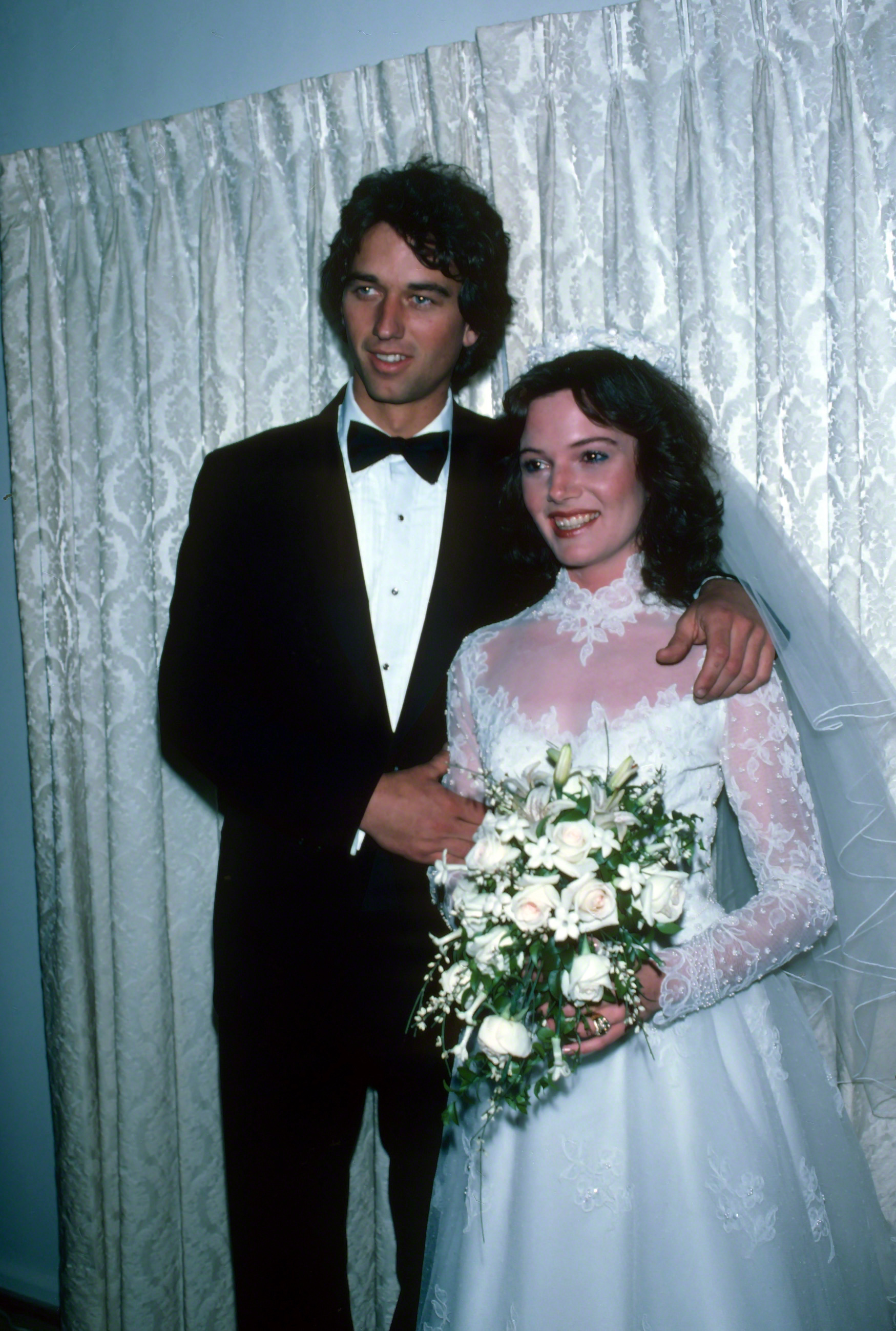 Robert F. Kennedy Jr. and Emily Ruth Black on their wedding day on April 3, 1982, in Bloomington, Indiana. | Source: Getty Images