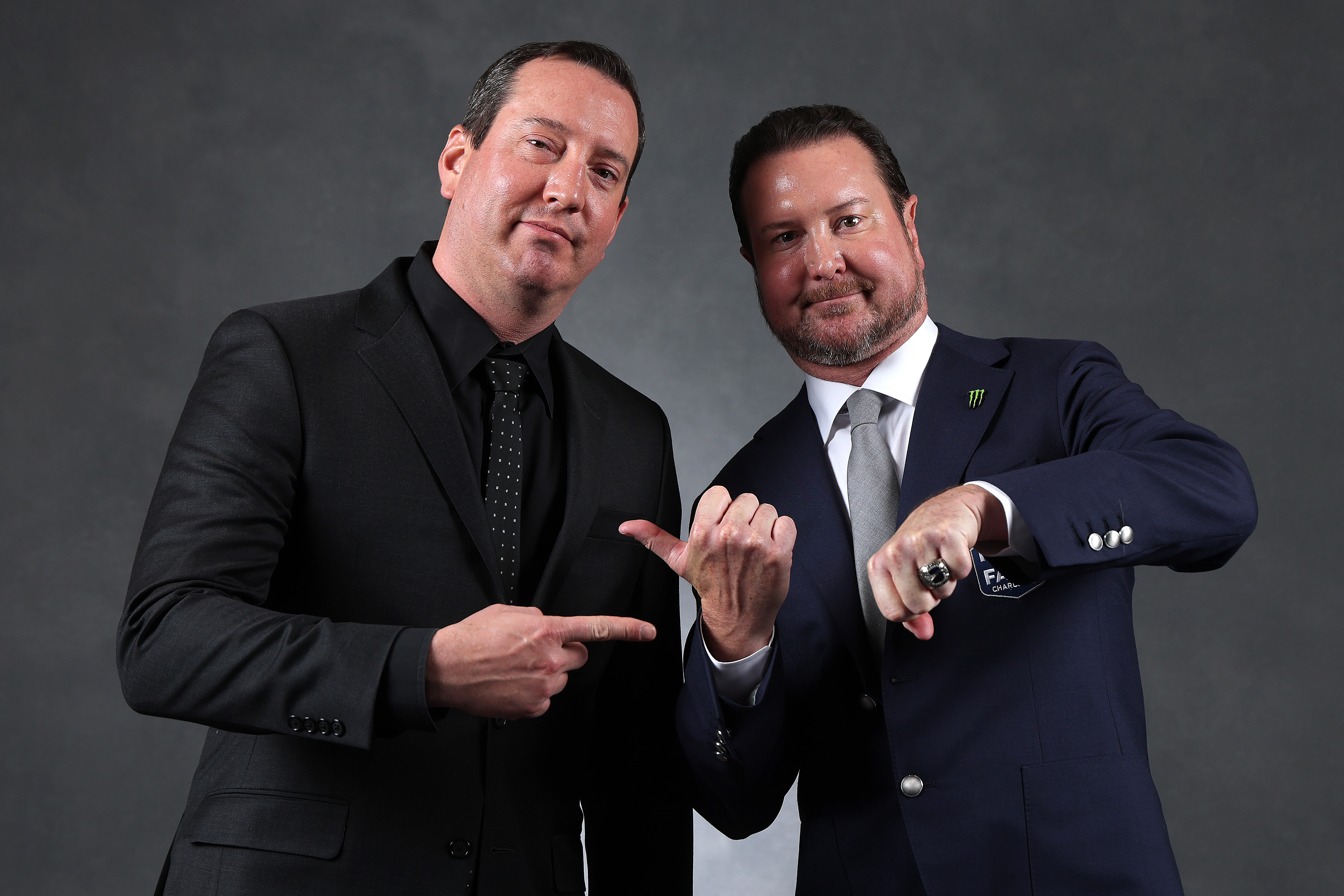 Kyle and Kurt Busch at the NASCAR Hall of Fame Induction Ceremony in Charlotte, North Carolina on January 23, 2026. | Source: Getty Images
