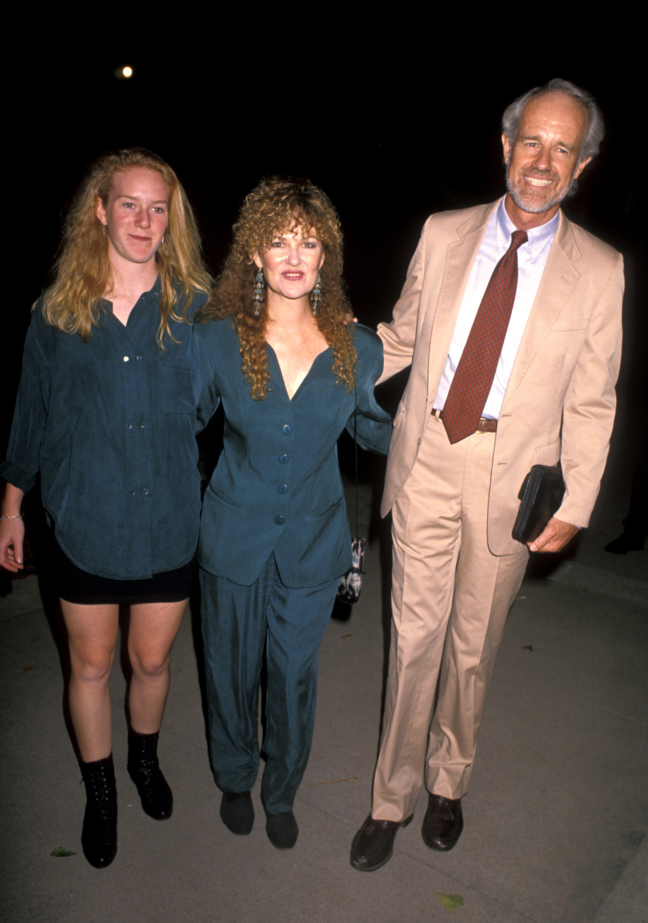 Shelly Fabares, Mike Farrell, and Erin Farrell during the 'ABC Fall Premiere Party' on September 12, 1990, at UCLA | Source: Getty Images