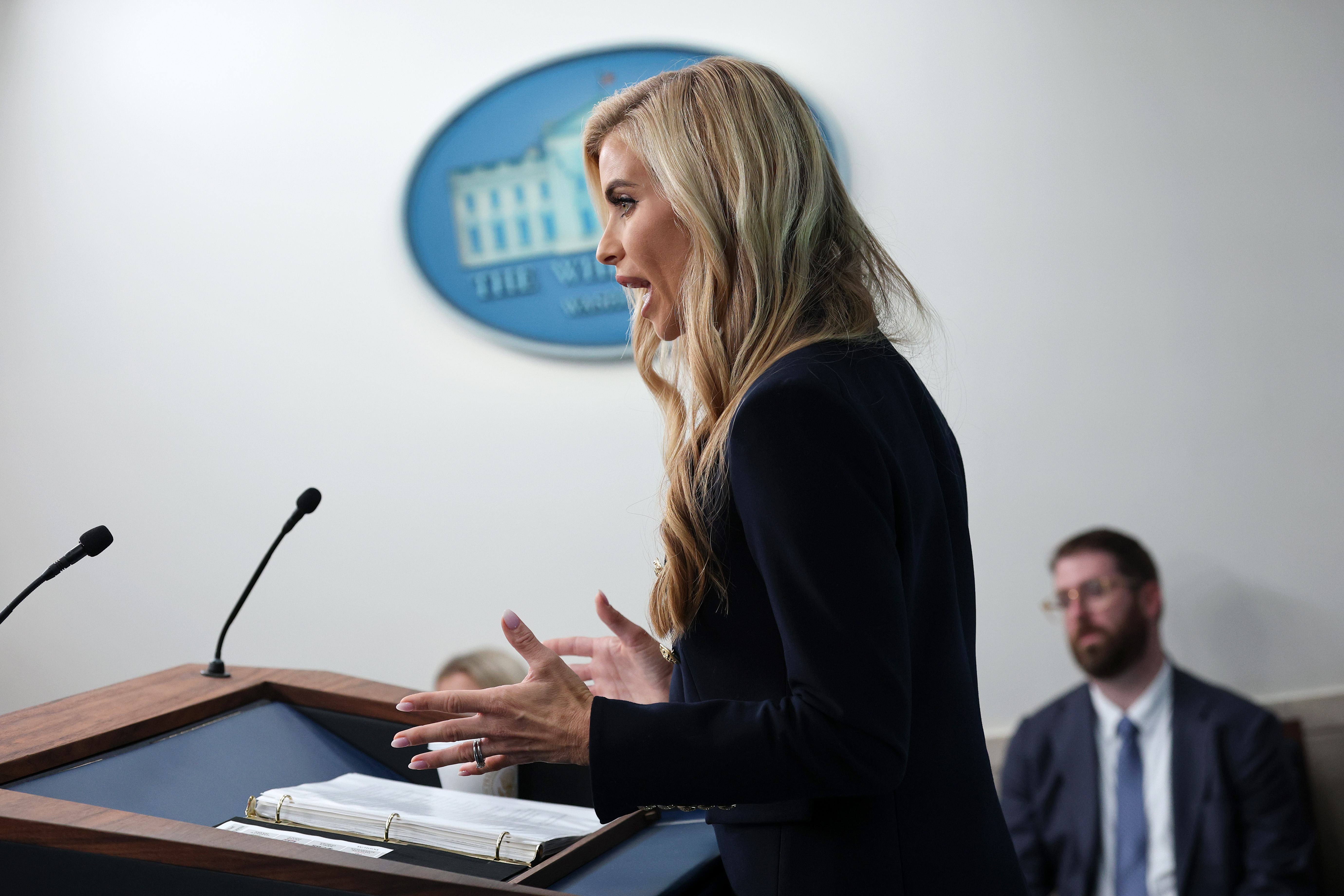 During her only White House briefing, Zacharia revealed that her family was celebrating two birthdays that week, just as she began what was supposed to be a new chapter in Washington. | Source: Getty Images.