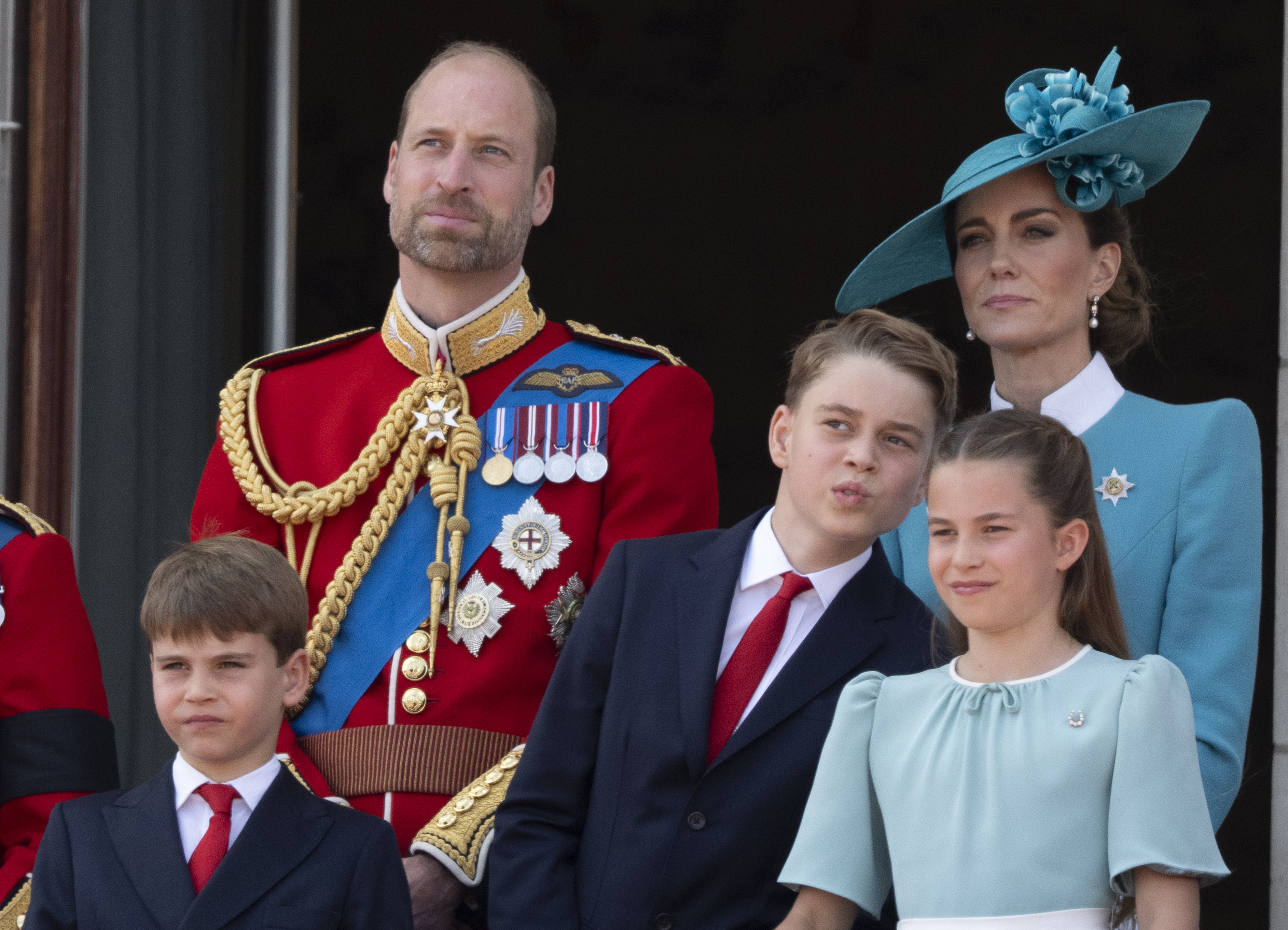 Prince William and Princess Catherine with Princess Charlotte, Prince George, and Prince Louis of Wales in London, England | Source: Getty Images