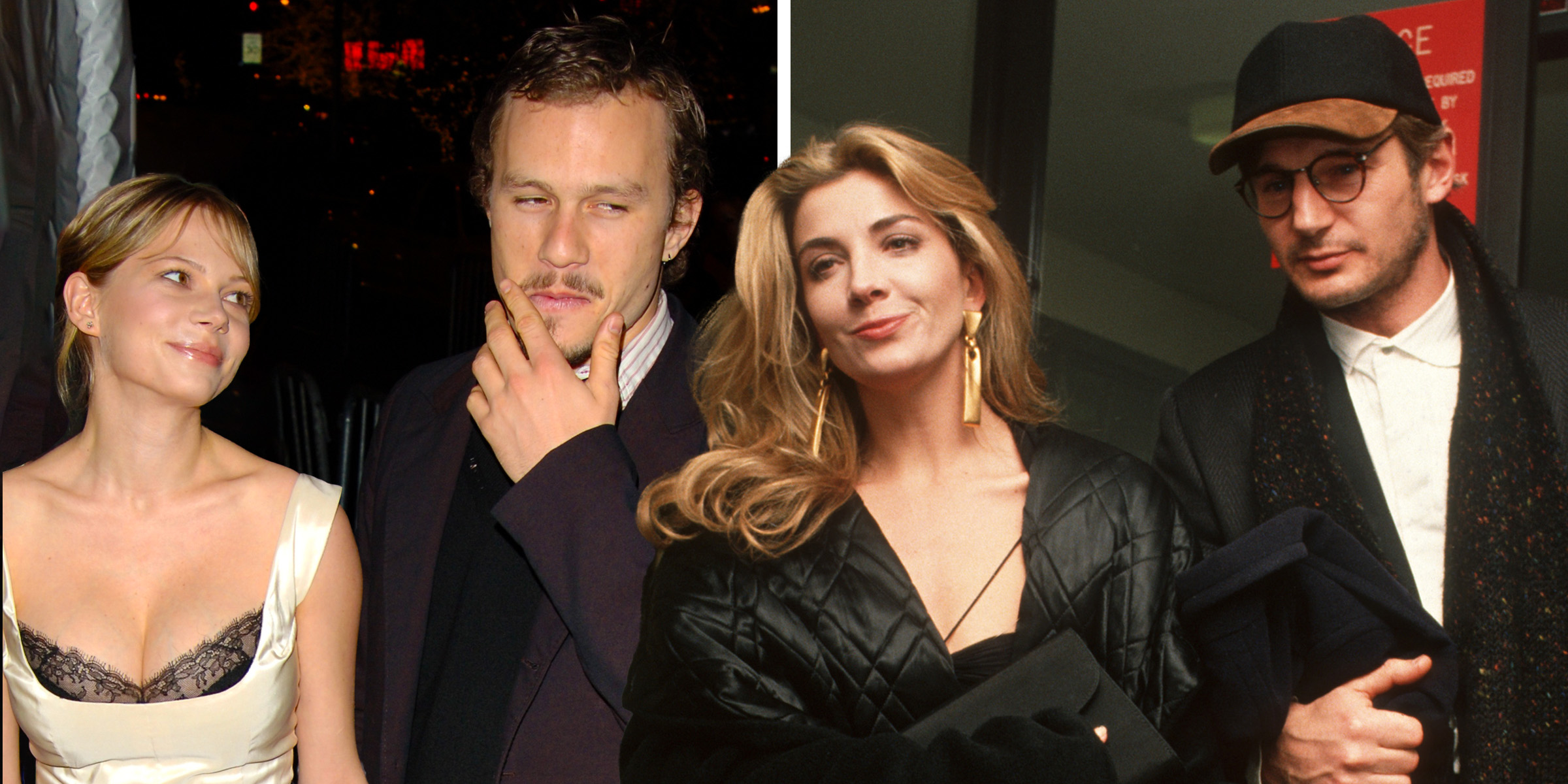 Michelle Williams and Heath Ledger | Natasha Richardson and Liam Neeson | Source: Getty Images
