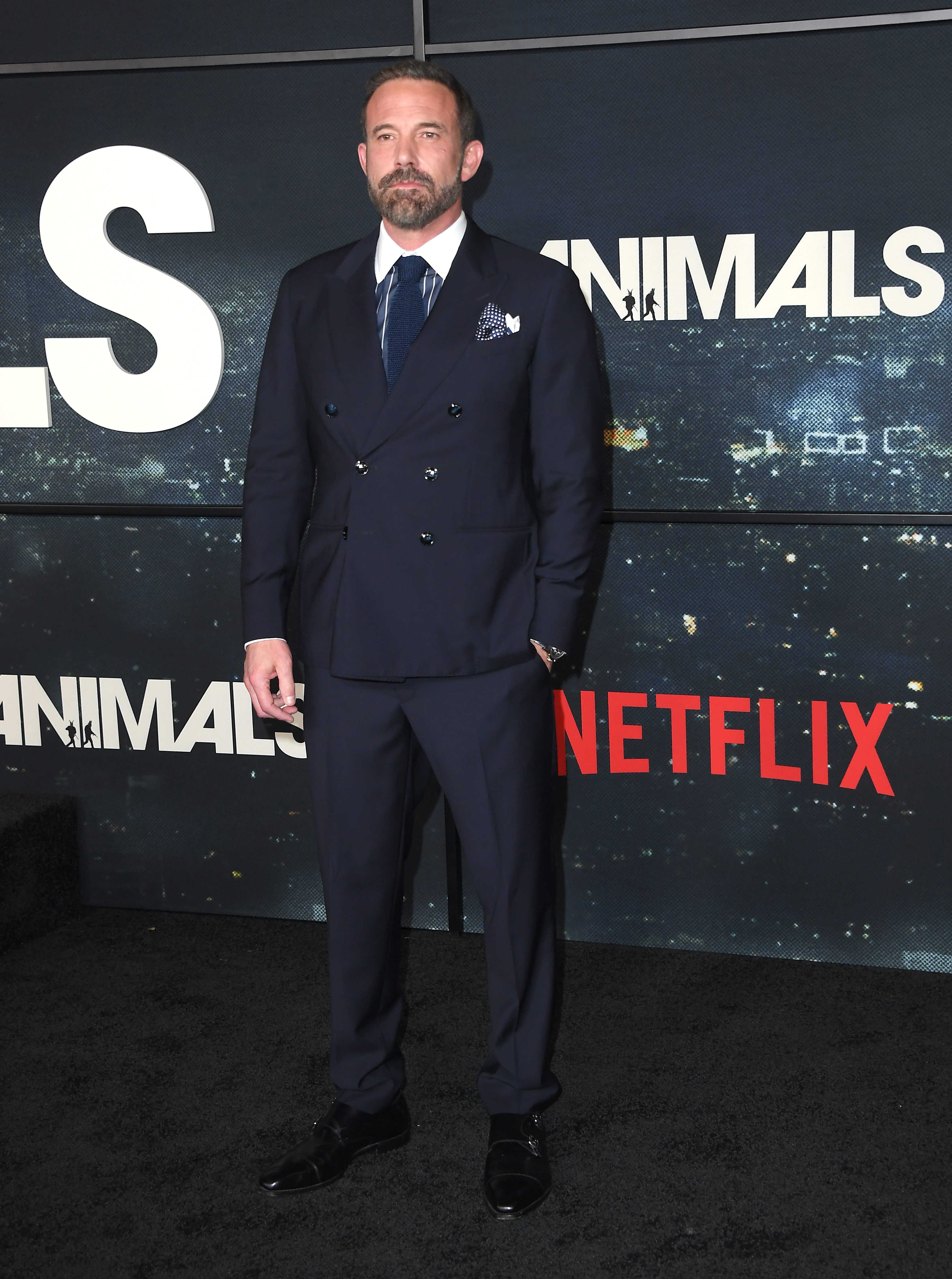Ben Affleck arrives at the World Premiere of Netflix's "Animals" at Westwood Village Theater on October 1, 2026. | Source: Getty Images