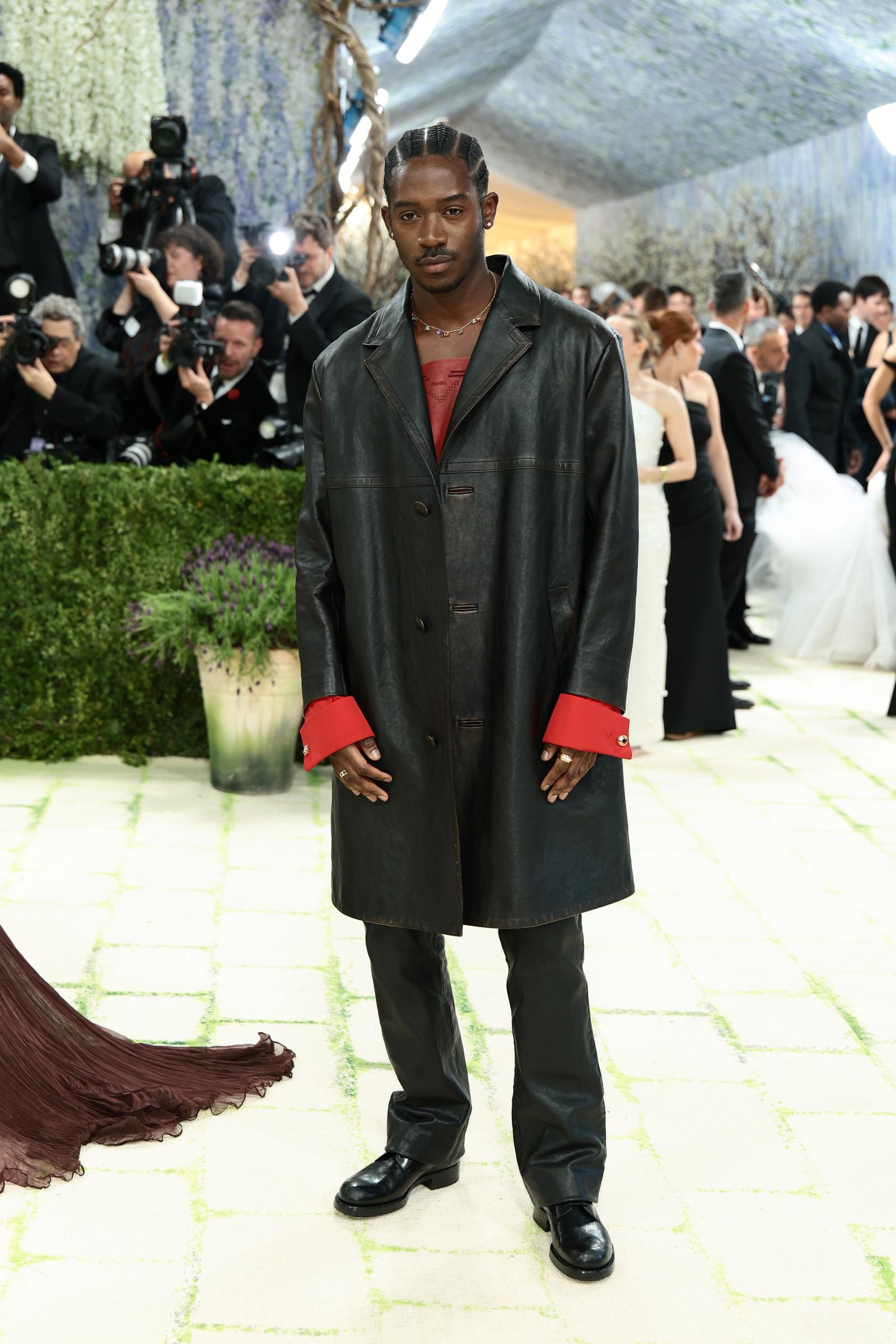 Damson Idris attends the Met Gala celebrating "Costume Art" at The Metropolitan Museum of Art on May 4, 2026, in New York City | Source: Getty Images