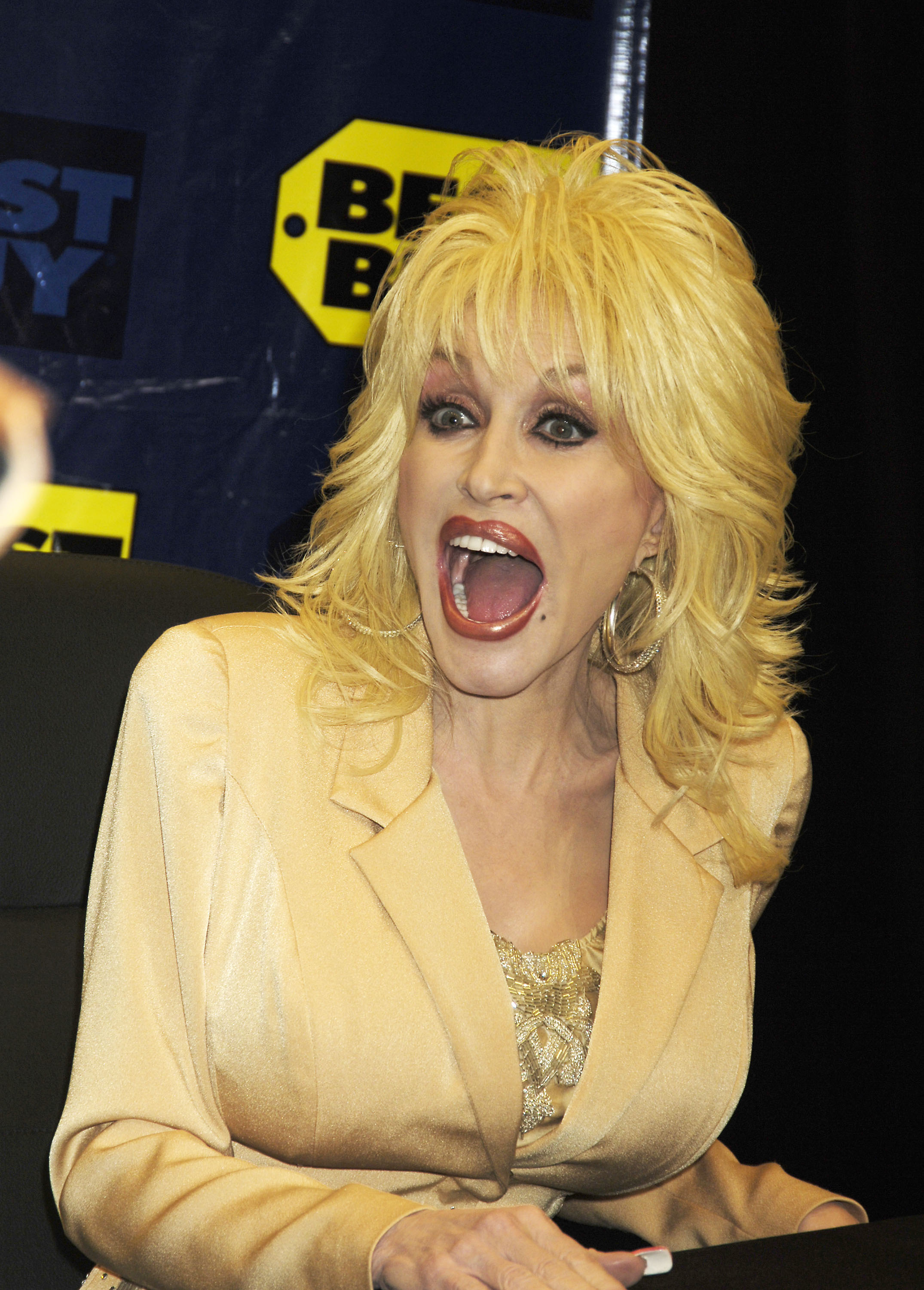 Dolly Parton Launches Her Album "Those Were The Days" at Midtown Best Buy in New York.