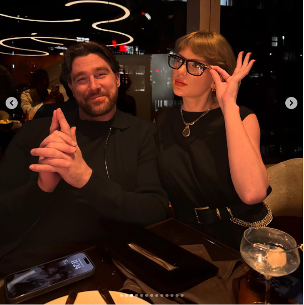NFL star Travis Kelce and his girlfriend Taylor Swift spending quality time together from a post dated July 24, 2025 | Source: Instagram/kilatrav
