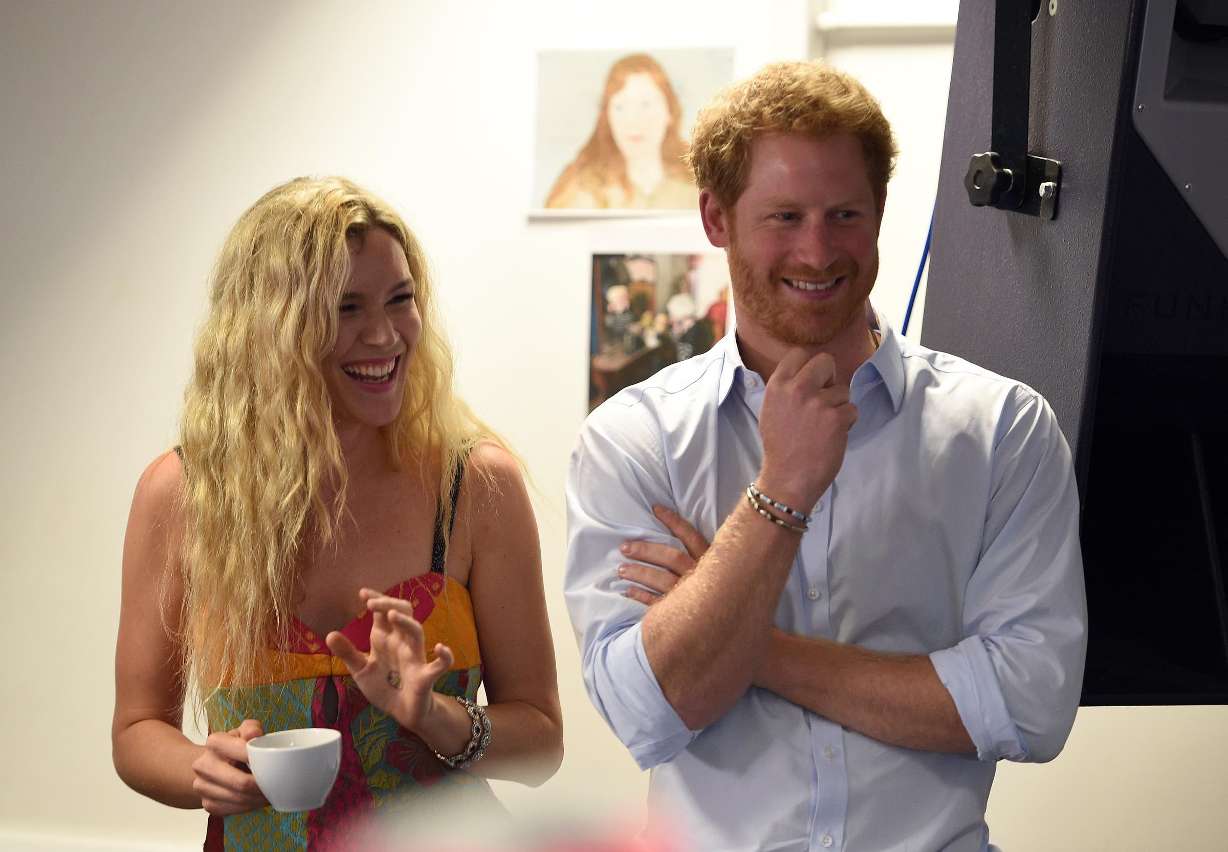 Prince Harry and singer Joss Stone attend a rehearsal by the Basotho Youth Choir in London on June 27, 2016. Years later, Stone said Harry asked about her family's experience of returning to Britain from Tennessee, including how her children had settled into school and their community. | Source: Getty Images