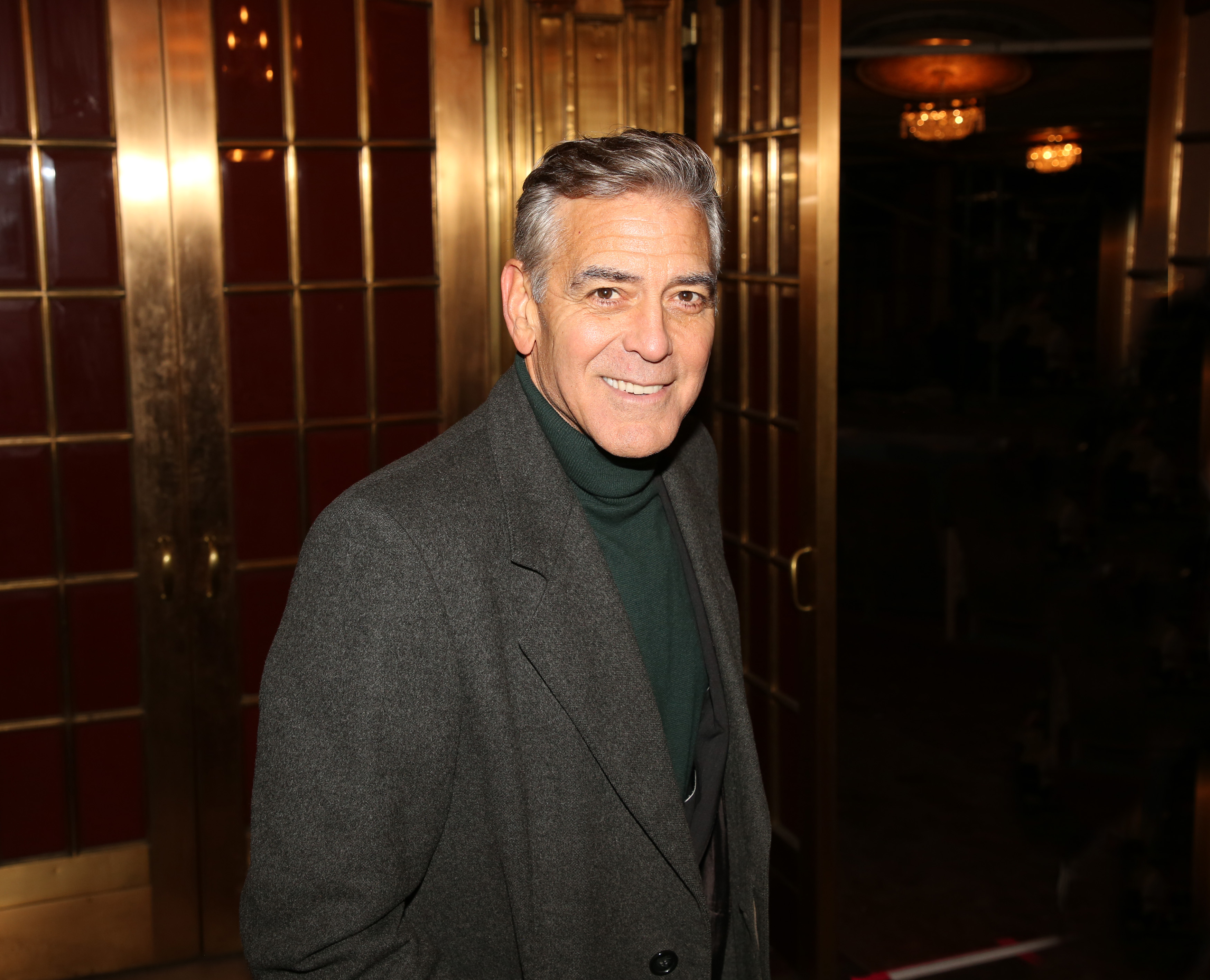 Clooney appears at a press event in New York City on February 6 to announce the full Broadway cast of "Good Night," and "Good Luck." Now 64, he continues to balance filmmaking, advocacy, and family life with a seasoned presence.
