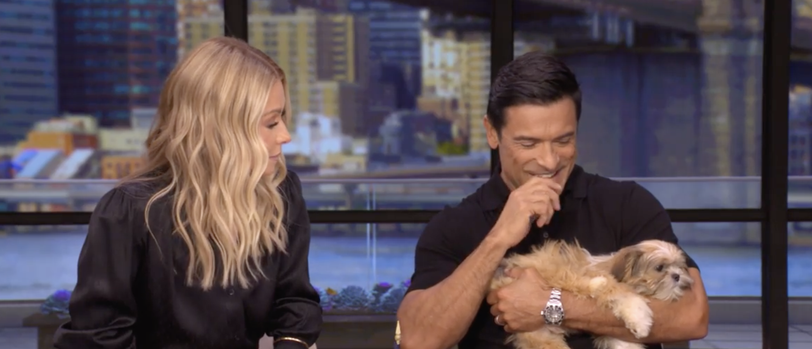 Mark's suggested name, Javi, is short for Javier, although the couple continued discussing whether to keep the original name Lucas. | Source: Live with Kelly and Mark/Instagram