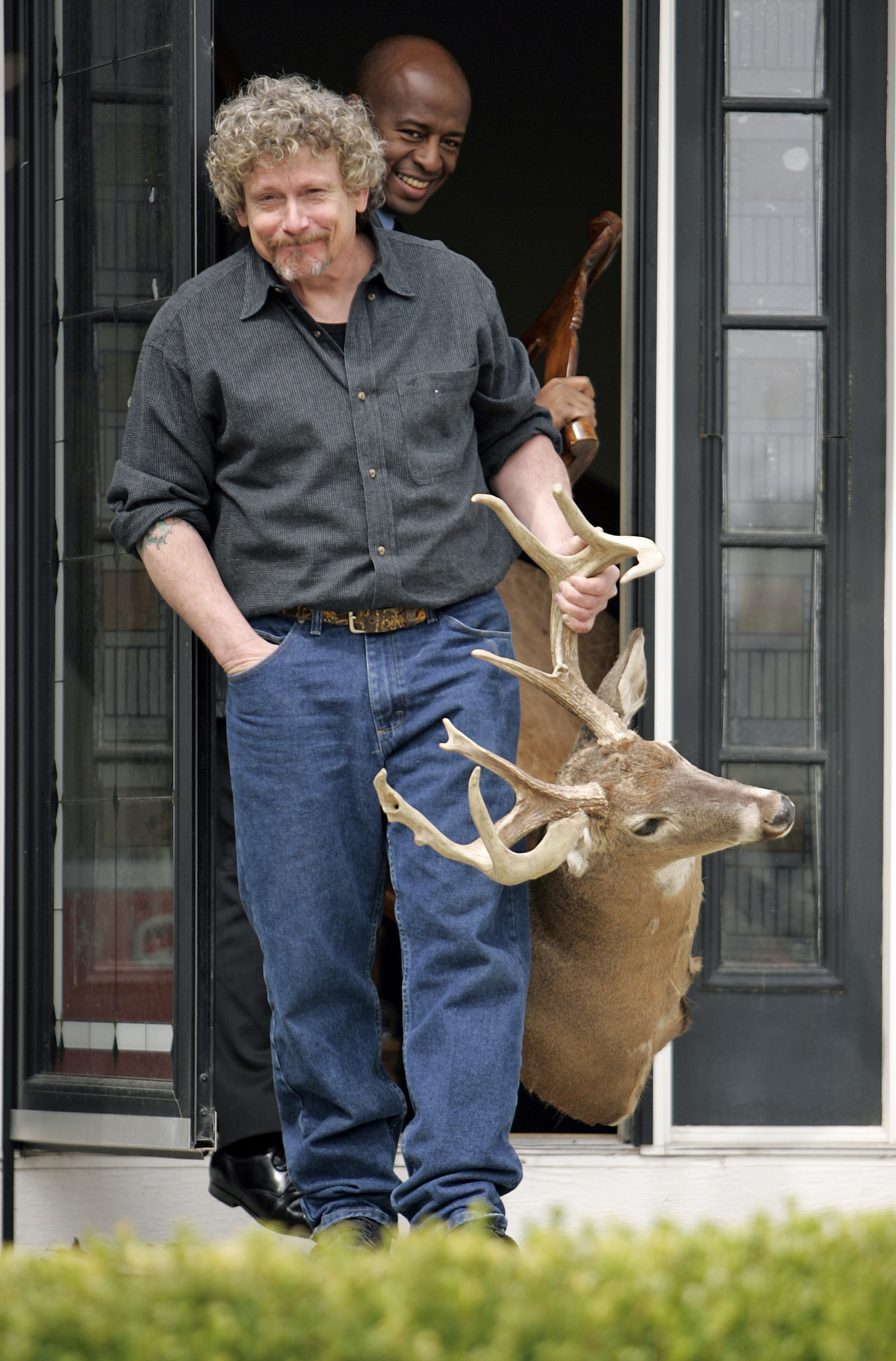 The actor pictured  during a garage sale on March 26, 2009, in Olathe, Kansas.