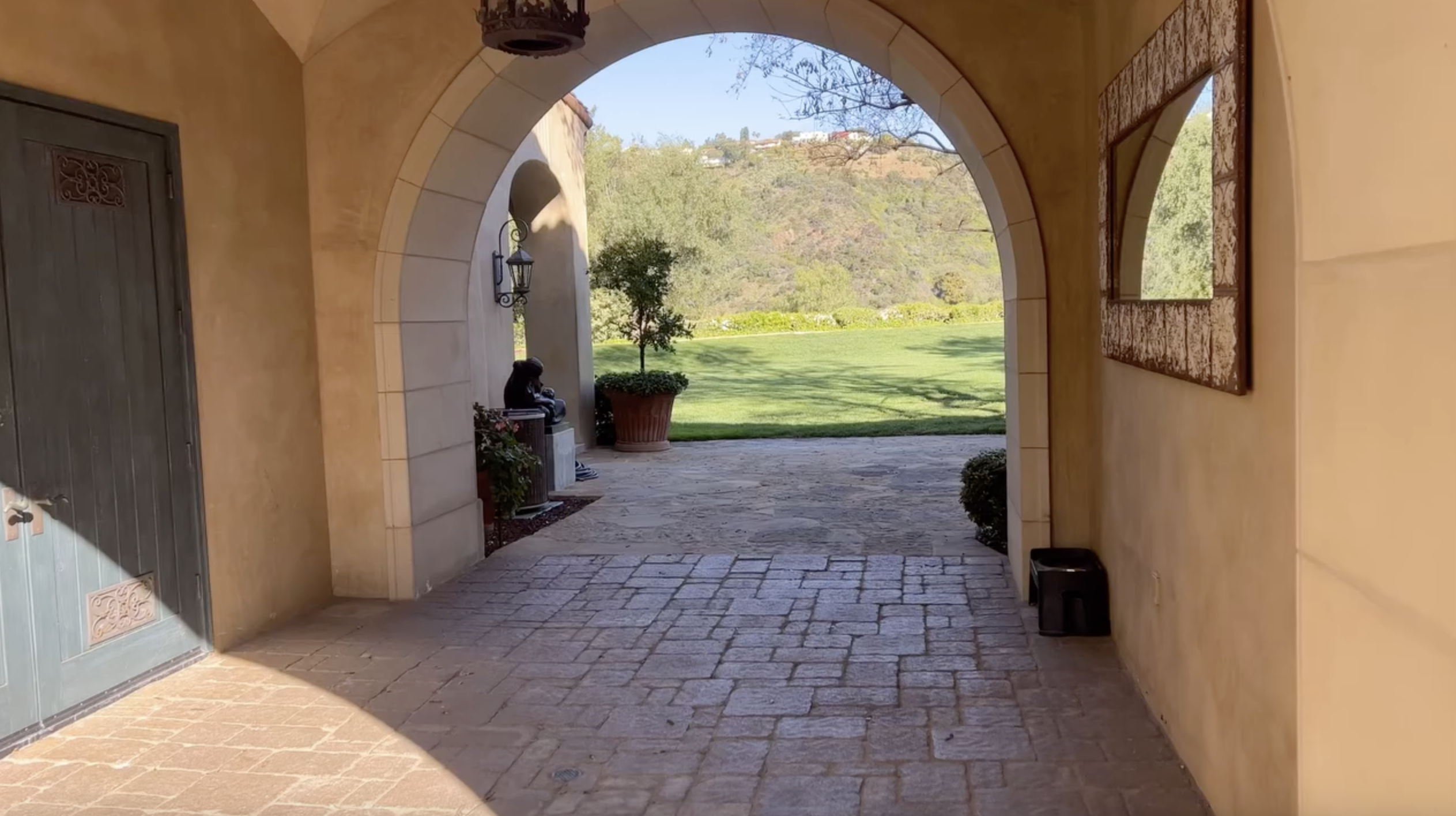 A view from Arnold Schwarzenegger's estate looking out toward the hills in a post dated April 9, 2024 | Source: Instagram/schwarzenegger