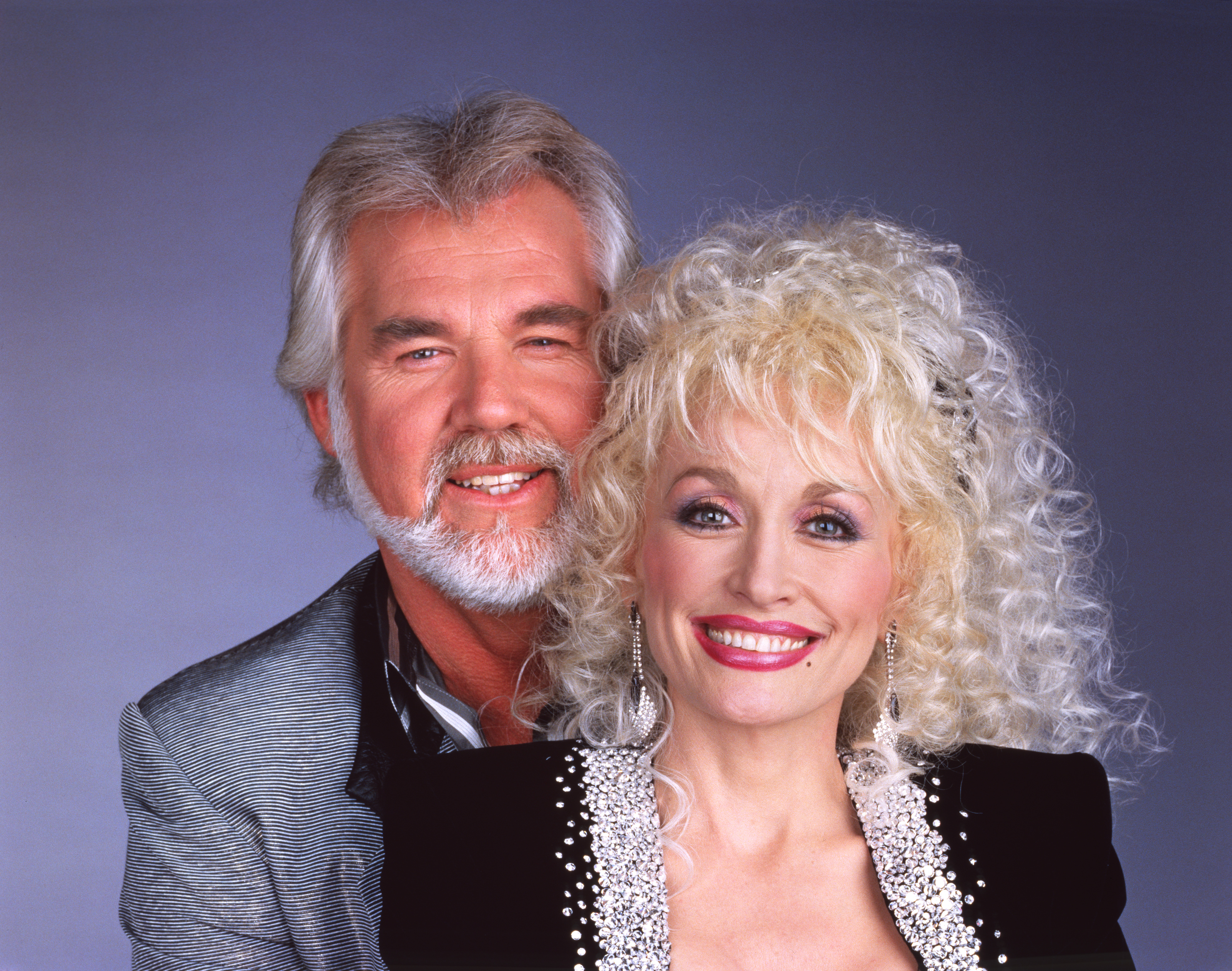 Kenny Rogers and Dolly Parton circa 1987. | Source: Getty Images