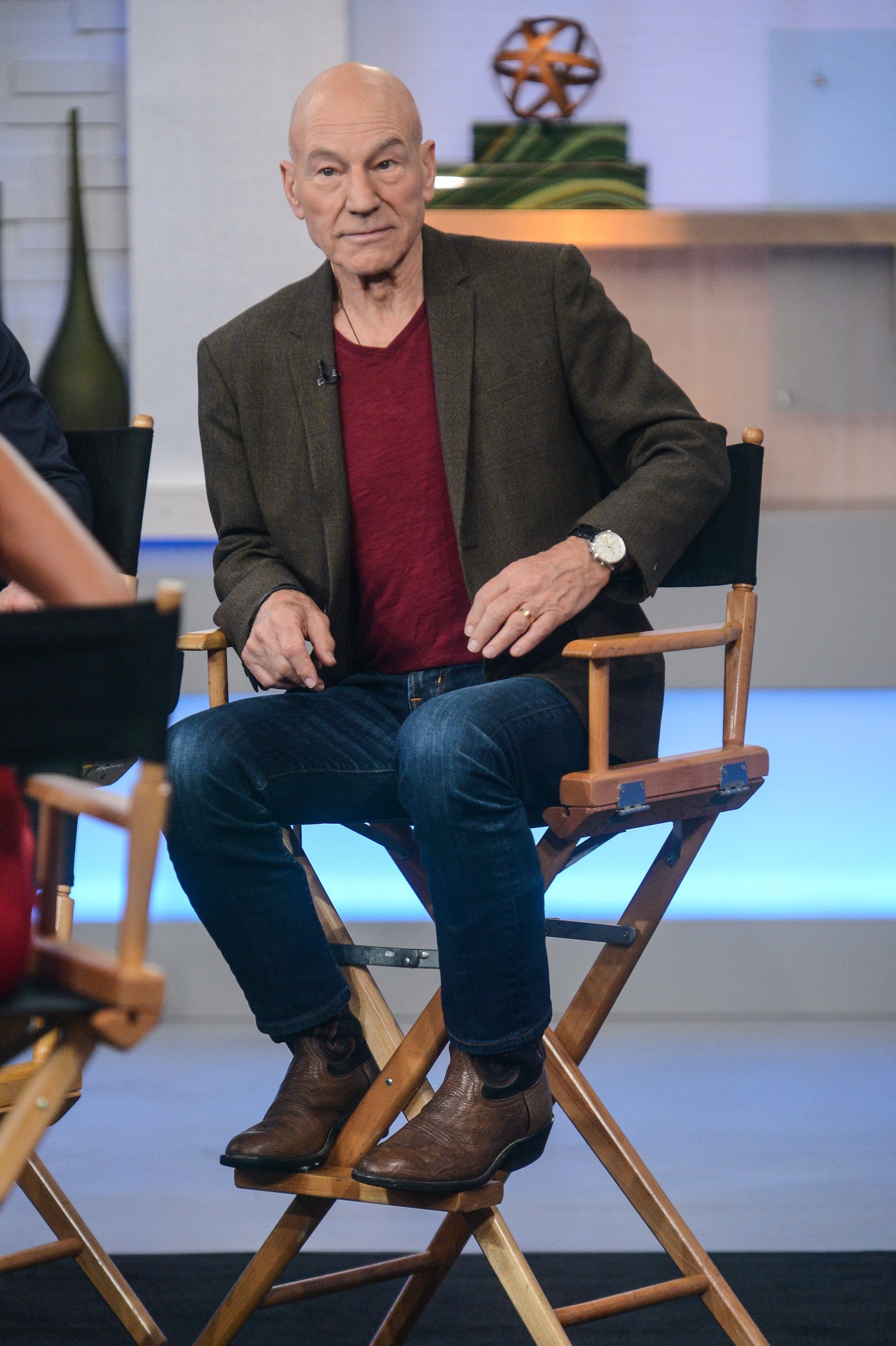 Patrick Stewart appeared on a television talk show, years before publicly reflecting on the painful distance between himself and his children. In his memoir, Making It So, he acknowledged that his demanding acting career had often taken priority over family life. | Source: Getty Images.