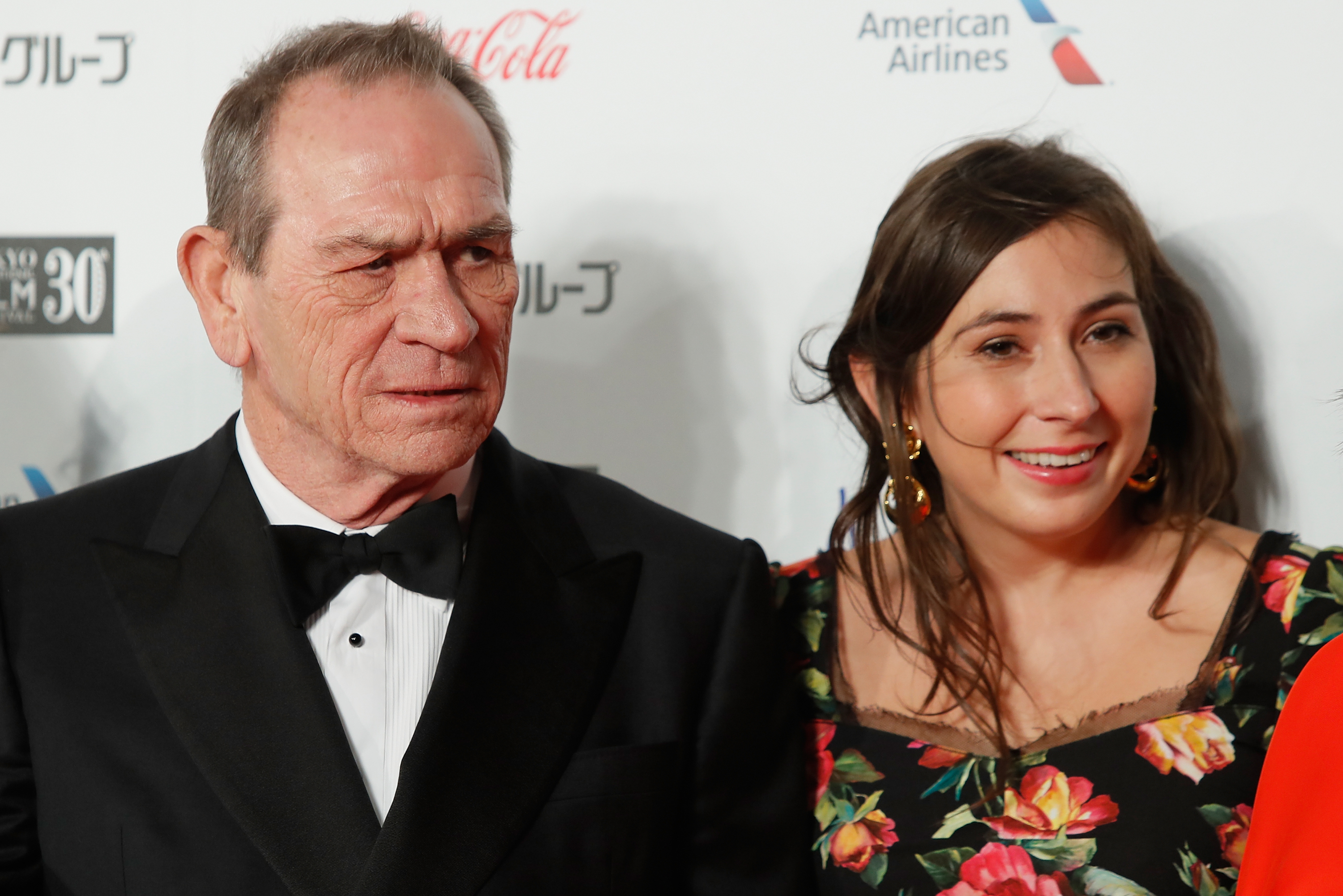 Tommy Lee Jones and Victoria Jones attend the red carpet of the 30th Tokyo International Film Festival at Roppongi Hills on October 25, 2017 in Japan.  | Source: Getty Images
