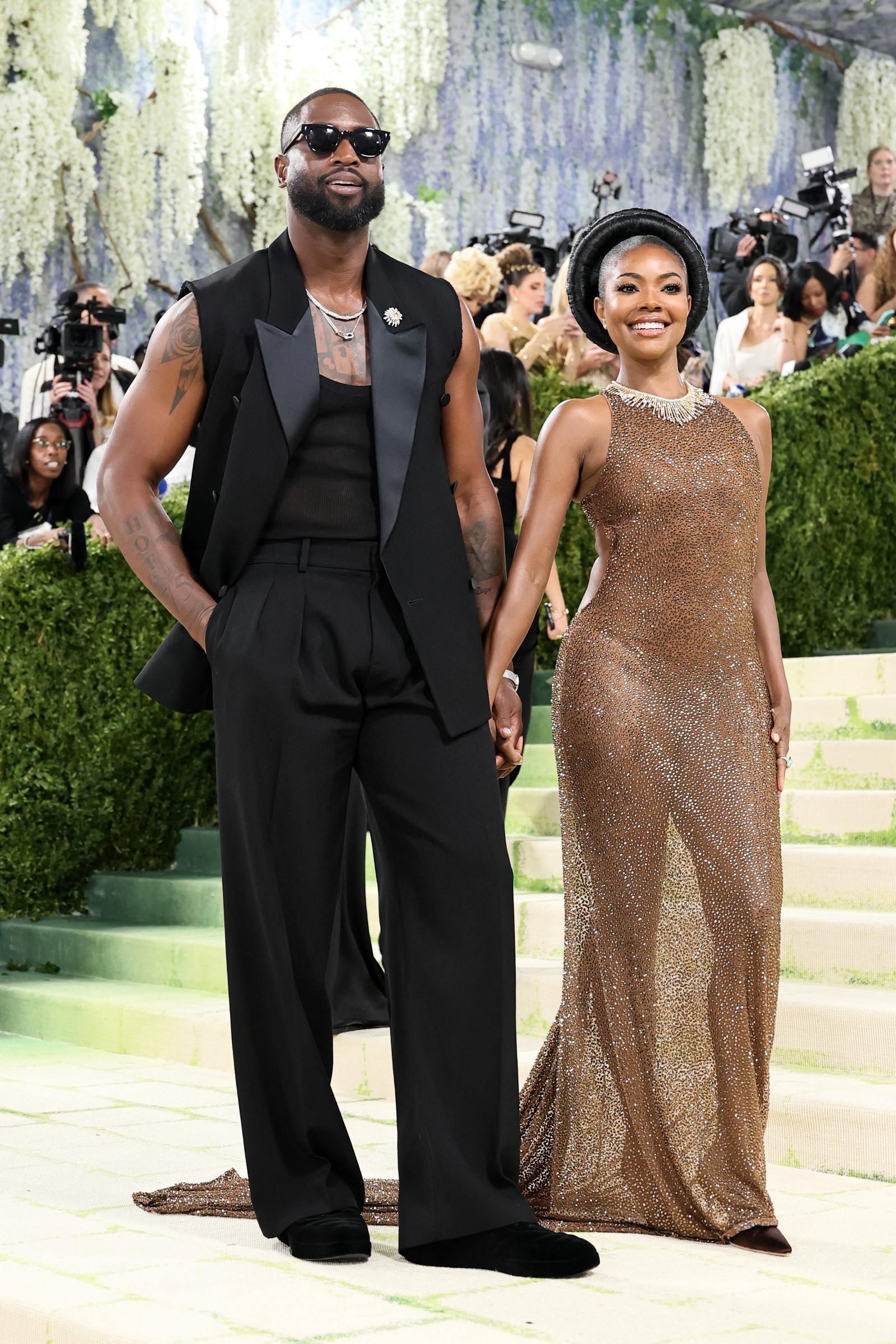 Dwyane Wade and Gabrielle Union attend the Met Gala celebrating "Costume Art" at The Metropolitan Museum of Art on May 4, 2026, in New York City | Source: Getty Images