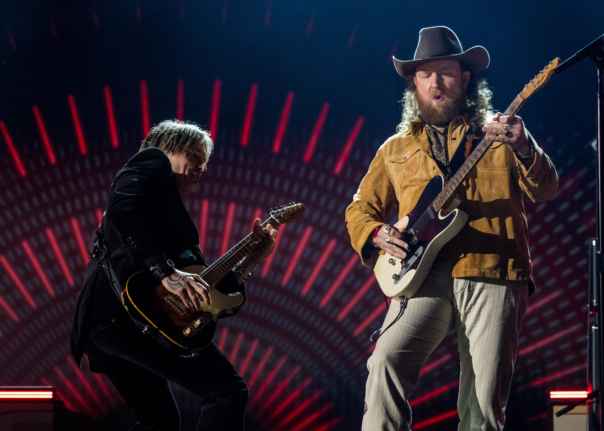 Keith Urban and John Osborne perform at the 60th ACM Awards in Frisco, Texas, on May 8, 2025 | Source: Getty Images