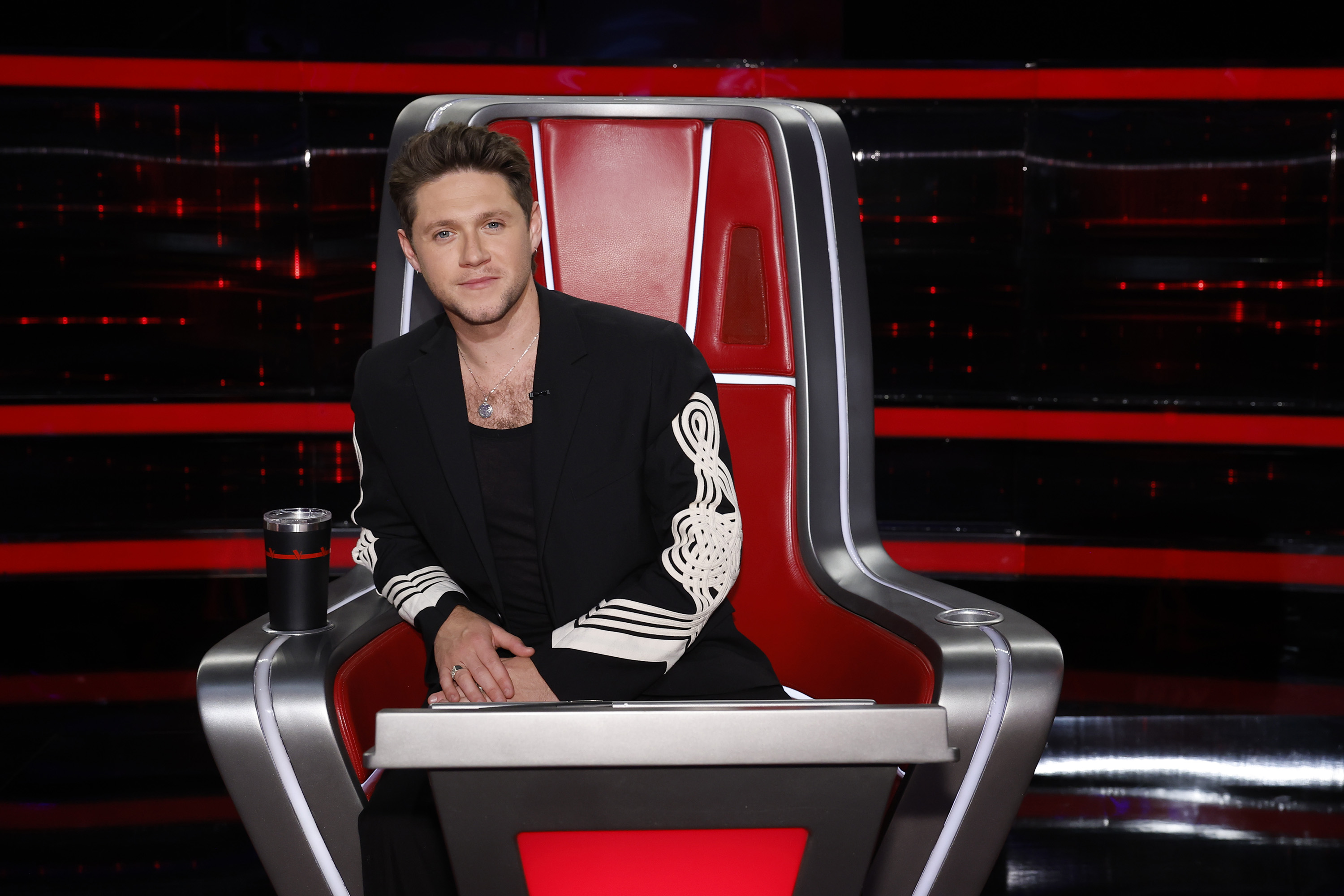 Niall Horan is seen on "The Voice," dated December 18, 2023 | Source: Getty Images