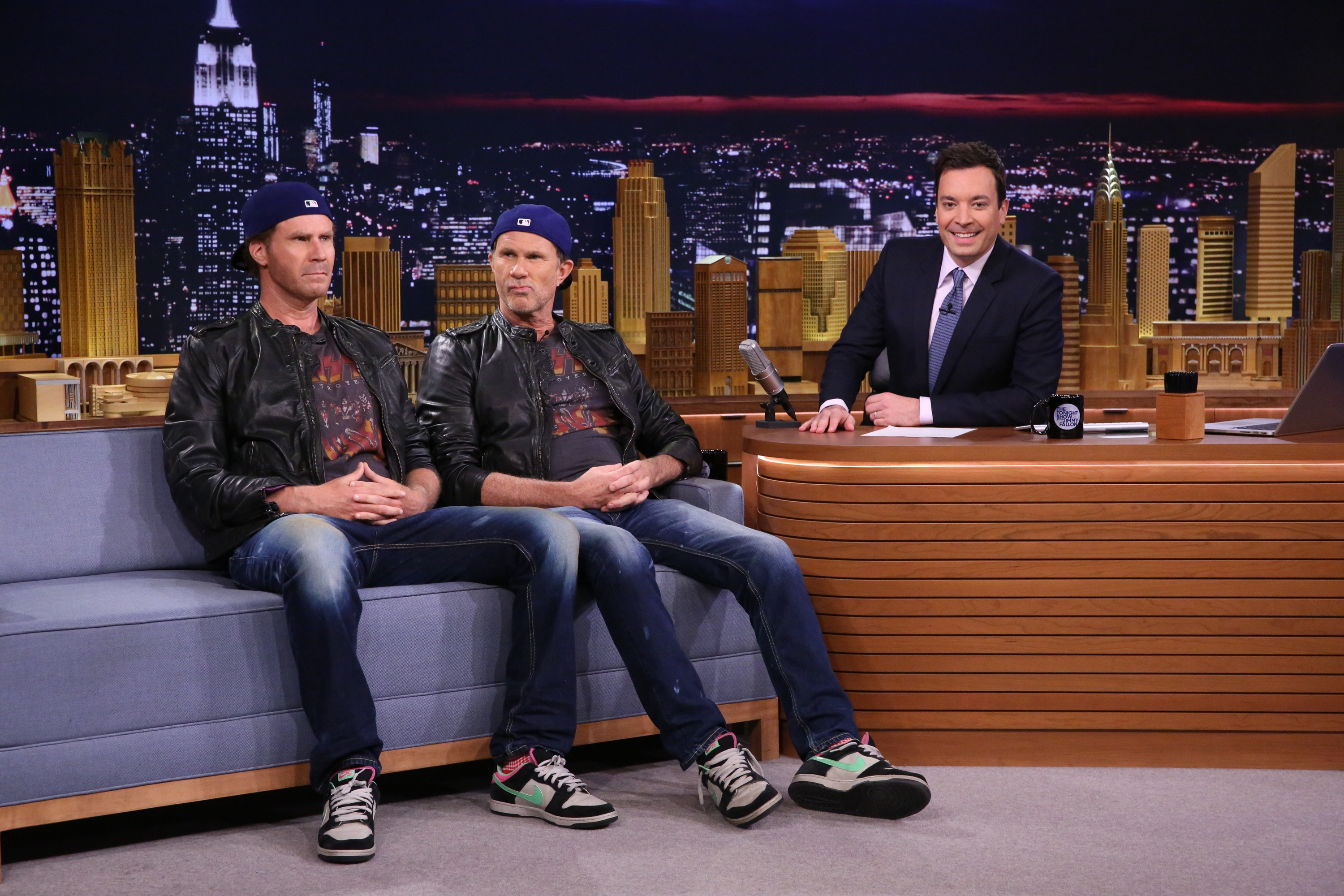 Will Ferrell and Chad Smith on "The Tonight Show Starring Jimmy Fallon" on May 22, 2014. | Source: Getty Images