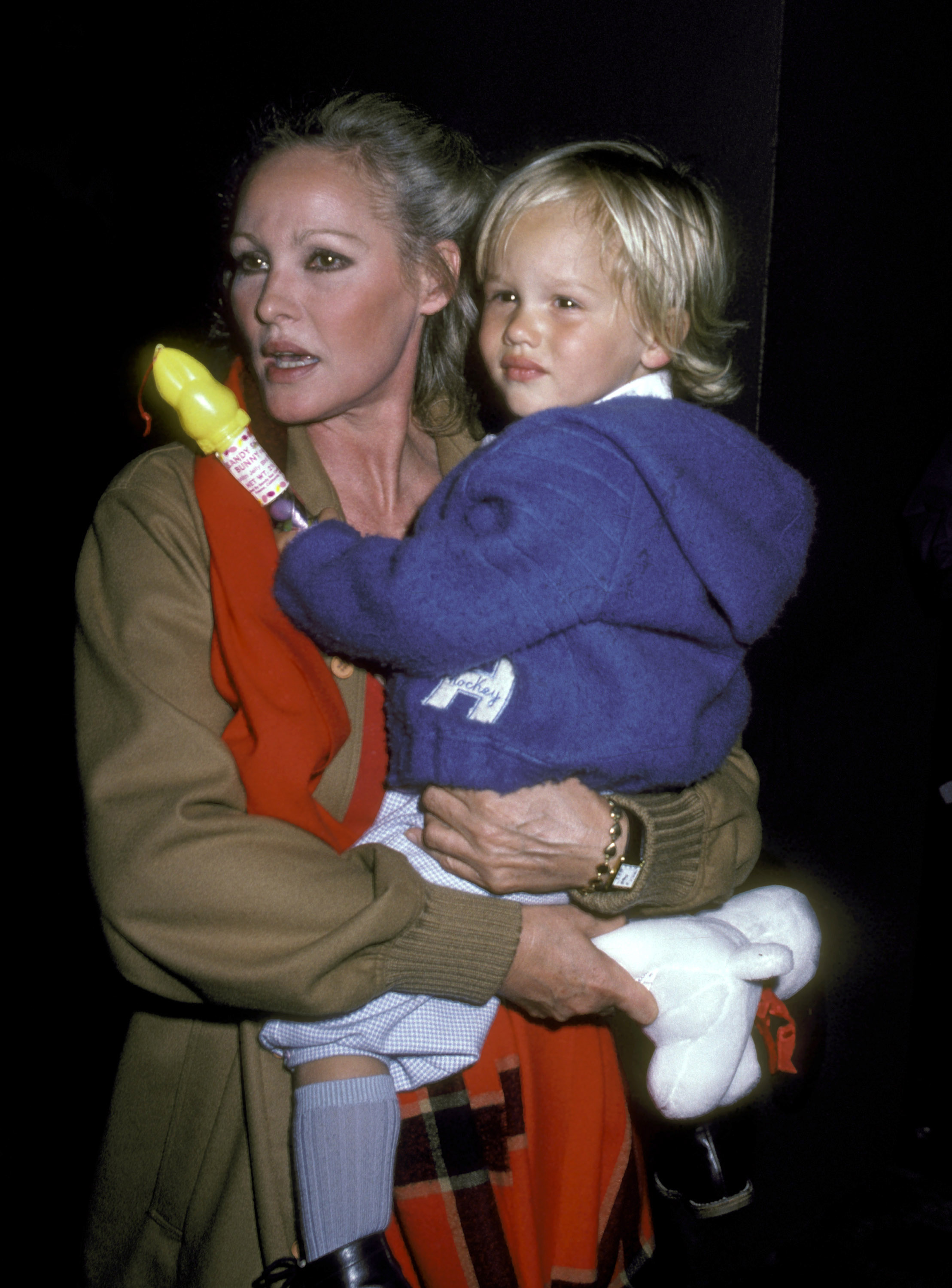 The actress and Dimitri Hamlin attend the Bob Newhart with Family at Easter Sunday Brunch on April 11, 1982 | Source: Getty Images