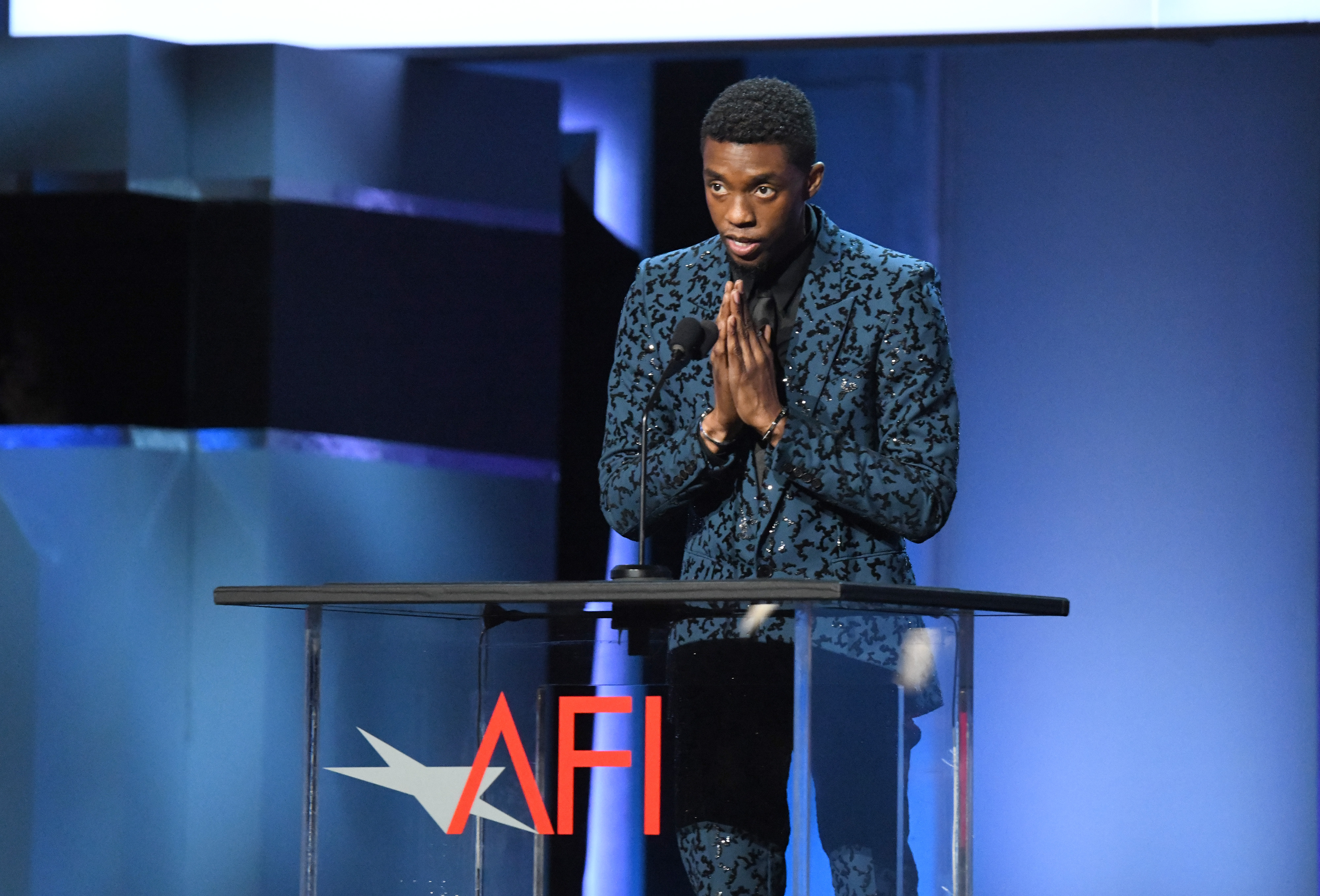 Chadwick Boseman speaks onstage at the 47th AFI Life Achievement Award honoring Denzel Washington at Dolby Theatre in Hollywood, California, on June 6, 2019. | Source: Getty Images