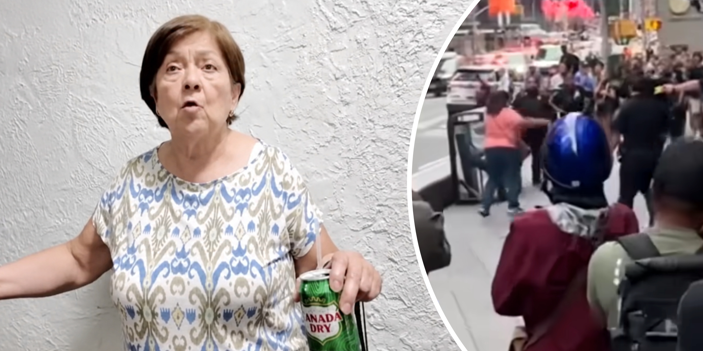 Pamela Cisneros's mother | Pamela Cisneros on the street | Source: Youtube/fox5ny | YouTube/abc7NY