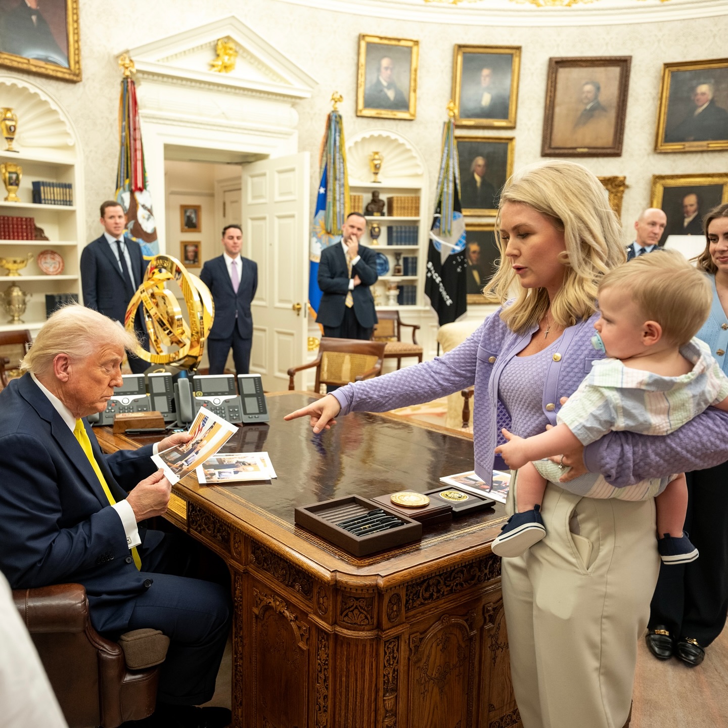 Leavitt often brought motherhood into her public-facing White House story, underscoring how closely her family life and political role had become intertwined. Her decision to step down now gives those moments added weight as she prepares for a less demanding chapter outside the briefing room. | Source: Instagram/karolineleavitt