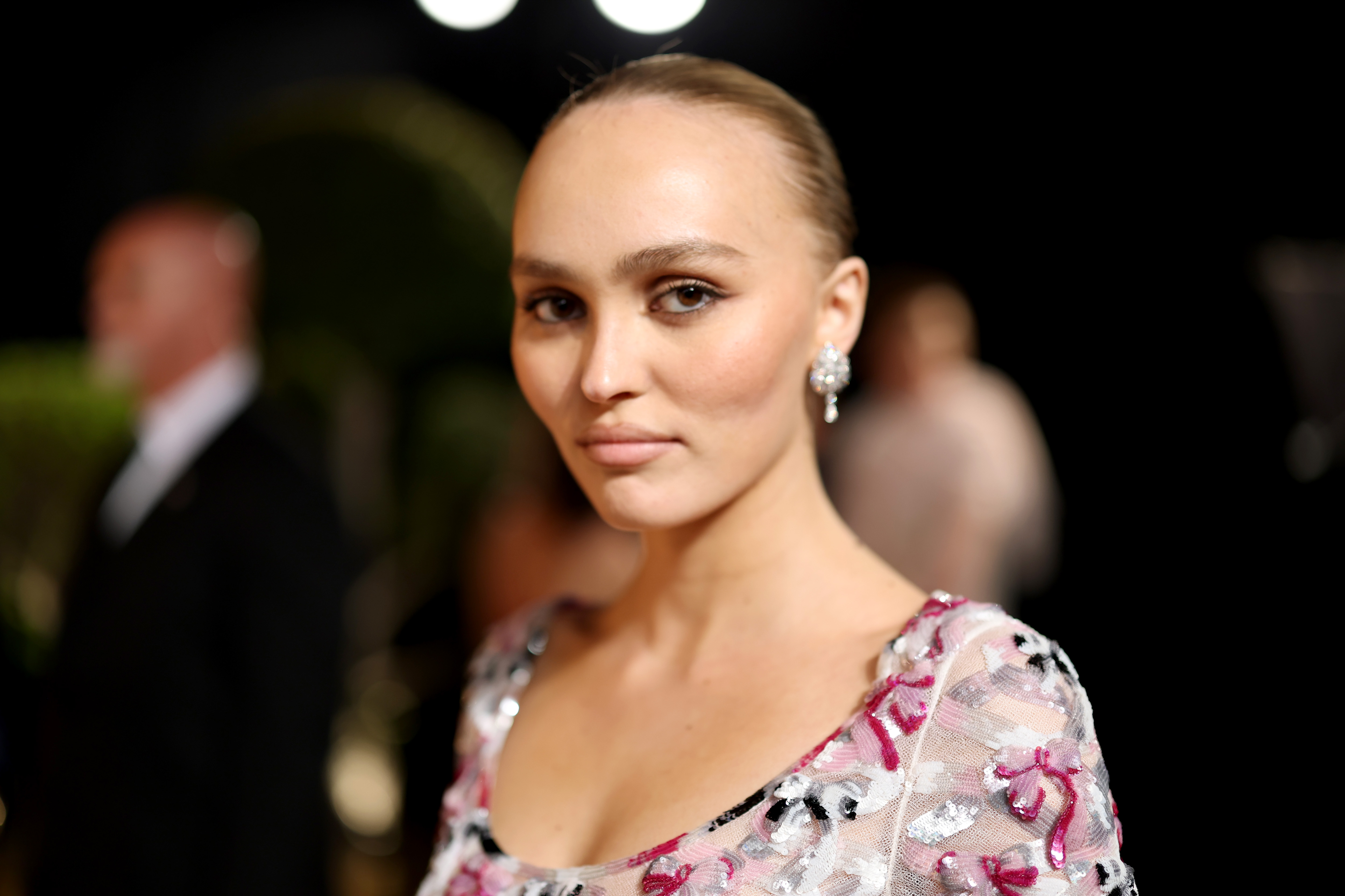 Lily-Rose Depp attends the 2025 Vanity Fair Oscar Party in Beverly Hills on March 2. She has previously spoken about avoiding online criticism and valuing the opinions of family and friends over those of strangers. | Source: Getty Images