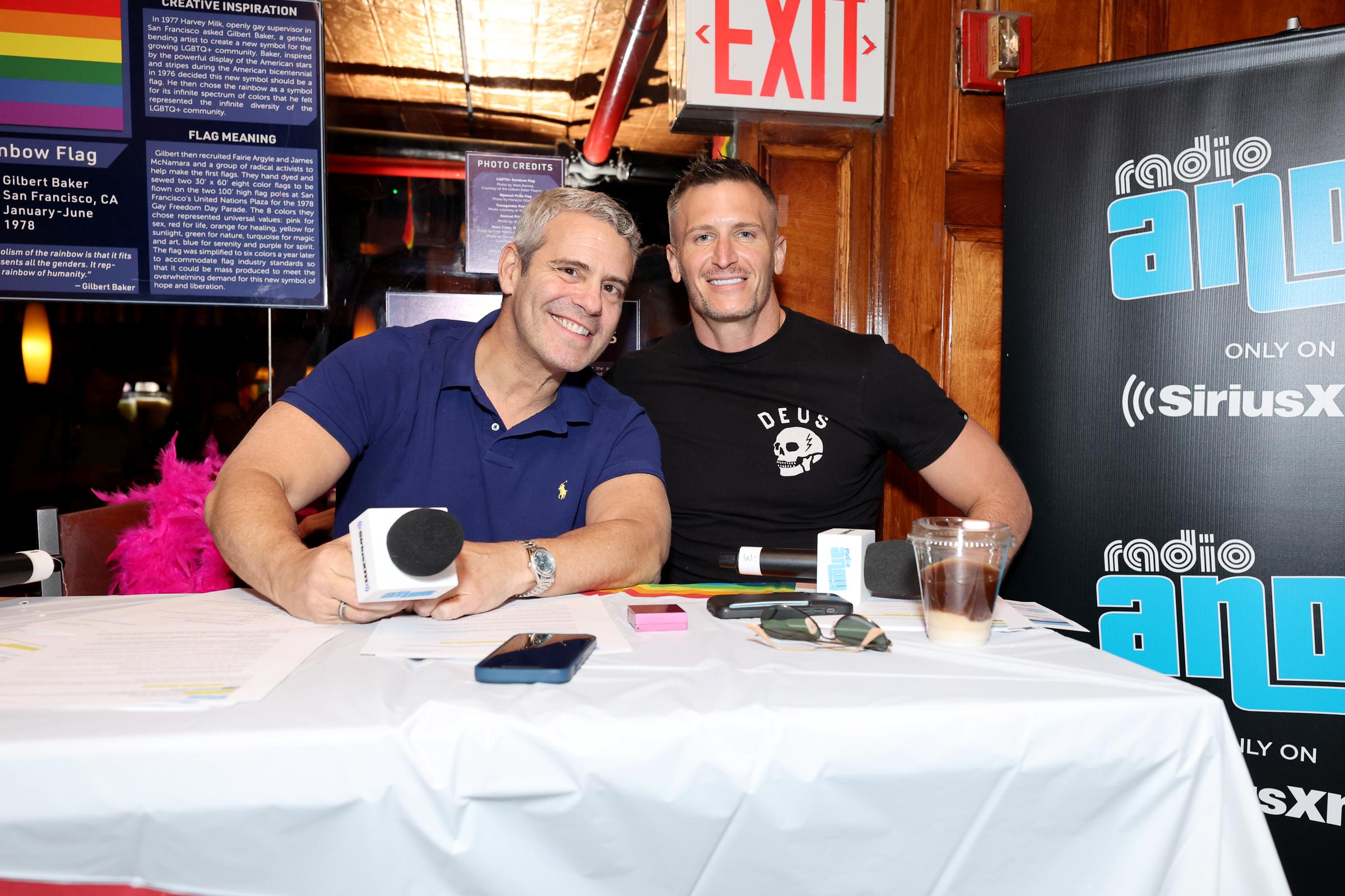 John Hill helped bring Andy Cohen's relationship into the open. During a June 2026 episode of "Radio Andy," he asked Cohen whether he had a boyfriend, prompting the confirmation. | Source: Getty Images