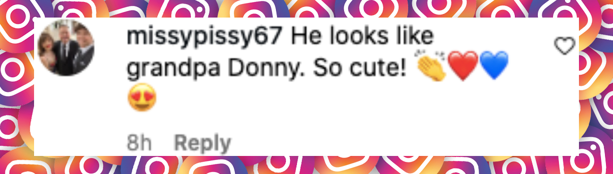 Fan comment about Tiffany Trump and Michael Boulos' newborn son and President of the United States Donald Trump, posted on July 4, 2025. | Source: Instagram/tiffanytrump