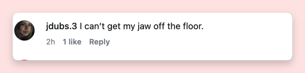 A fan reacts to Lizzo's appearance at the BET Awards on June 28, 2026 | Source: Instagram/lizzobeeating