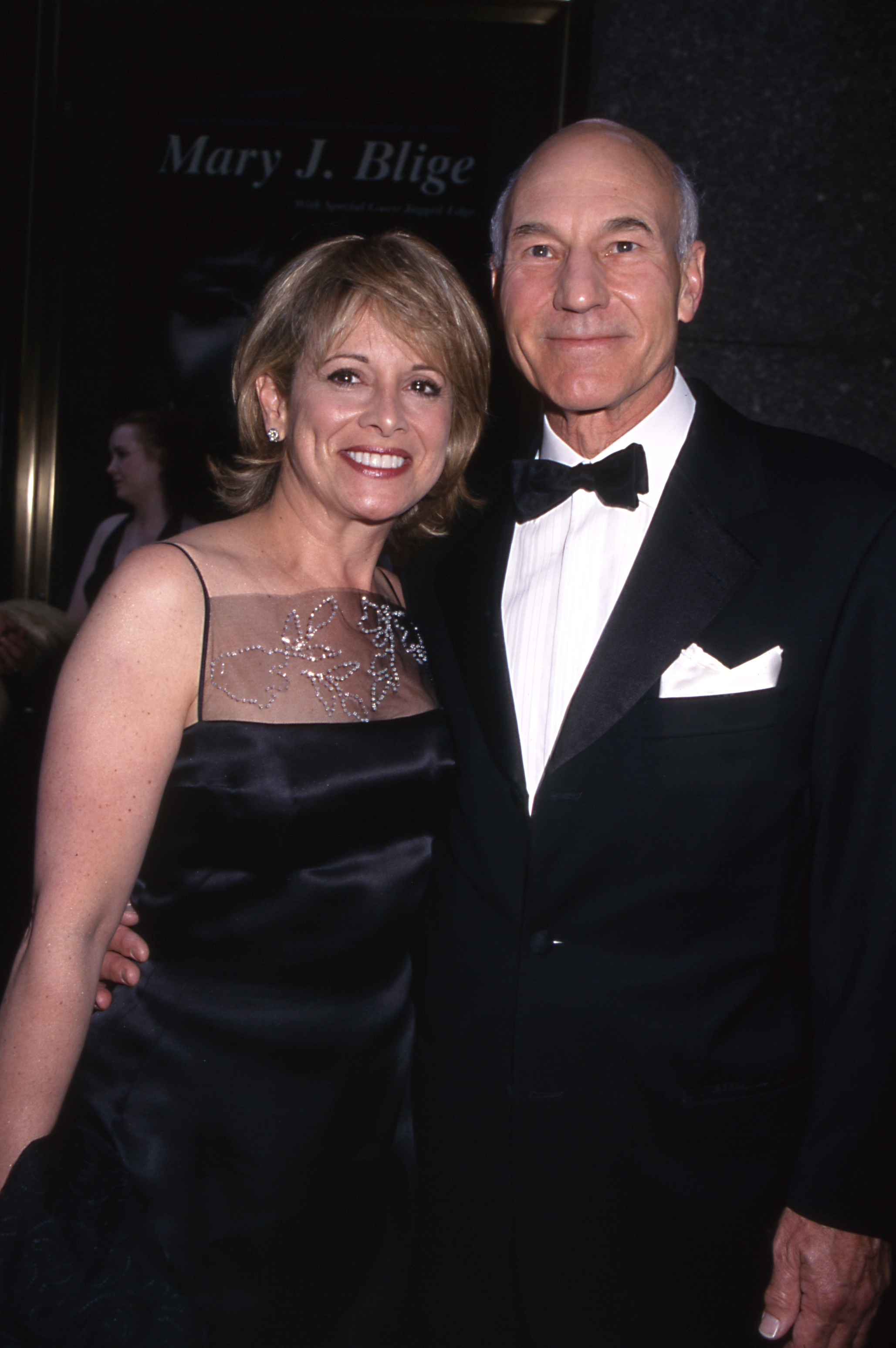 Patrick Stewart and television producer Wendy Neuss attended the 54th Annual Tony Awards at Radio City Music Hall in New York City on June 4, 2000. Standing close together, the former couple shared a chapter of Stewart's life that would eventually end in heartbreak, but remained part of his complicated journey toward love and happiness. | Source: Getty Images