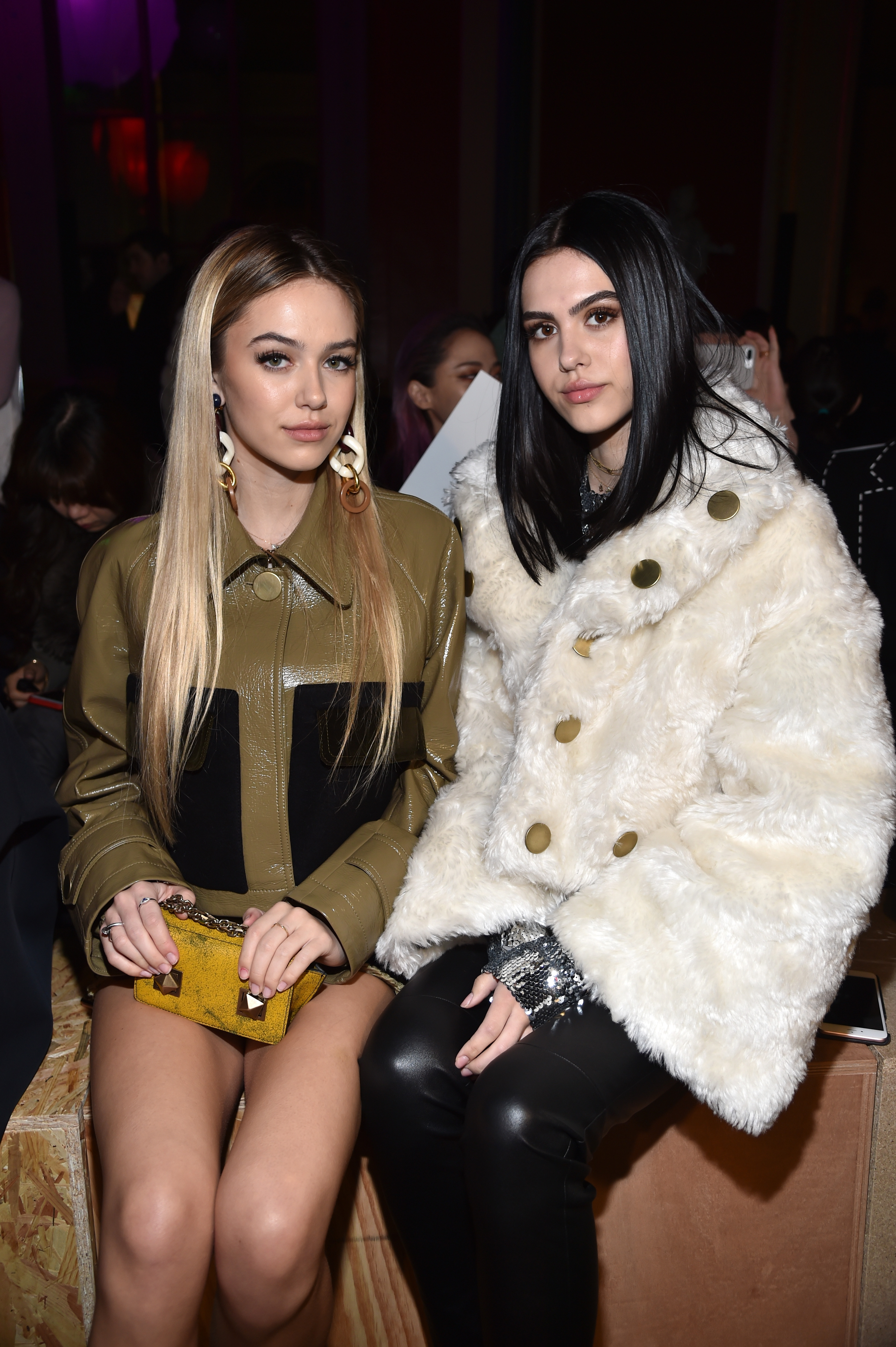 Delilah Hamlin and Amelia Hamlin attend the Sonia Rykiel show as part of the Paris Fashion Week Womenswear Fall/Winter 2017/2018 on March 4, 2017, in Paris, France | Source: Getty Images