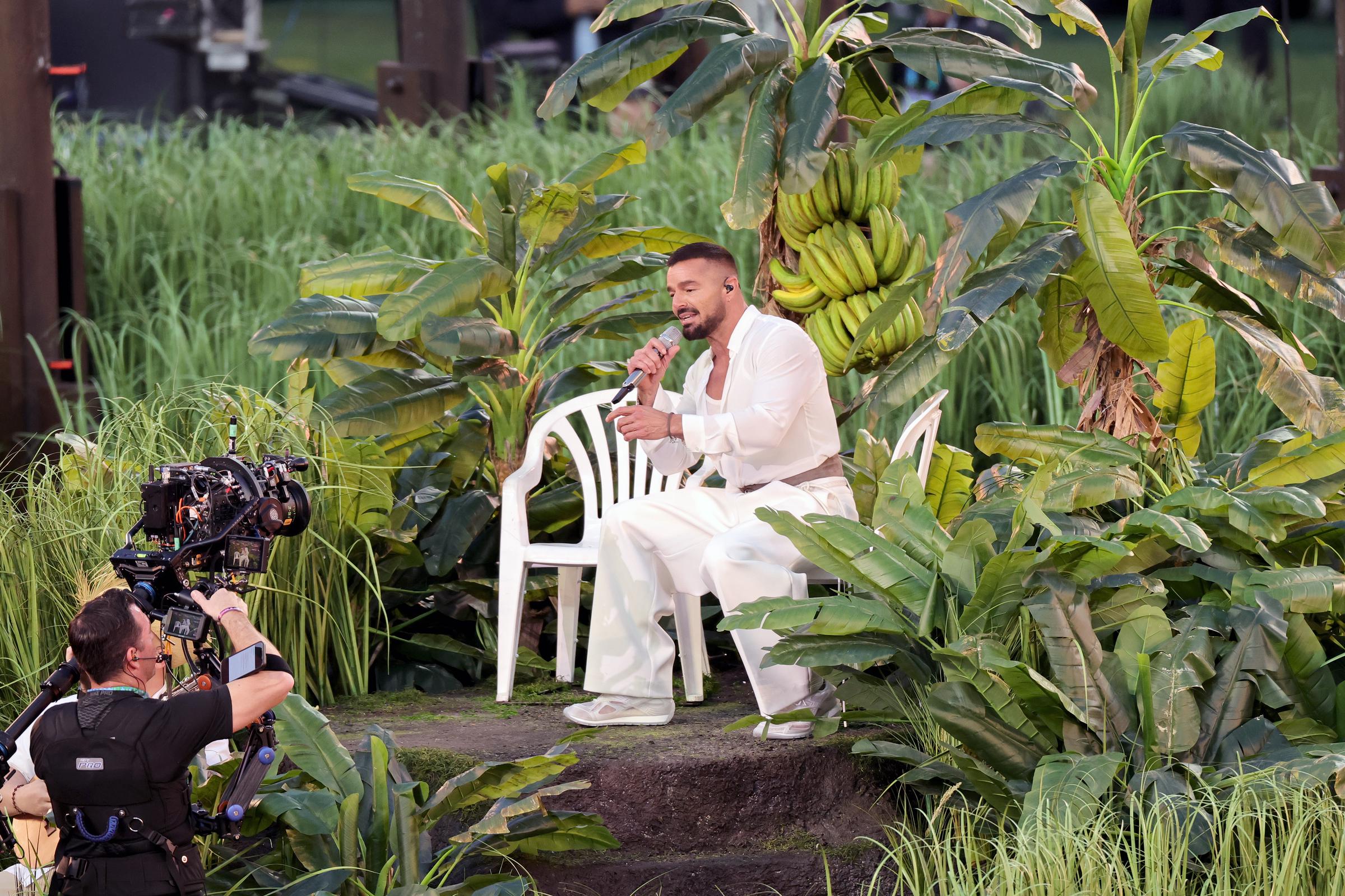 Ricky Martin performs with Bad Bunny during the Apple Music Super Bowl LX Halftime Show at Levi's Stadium on February 8, 2026, in Santa Clara, California | Source: Getty Images
