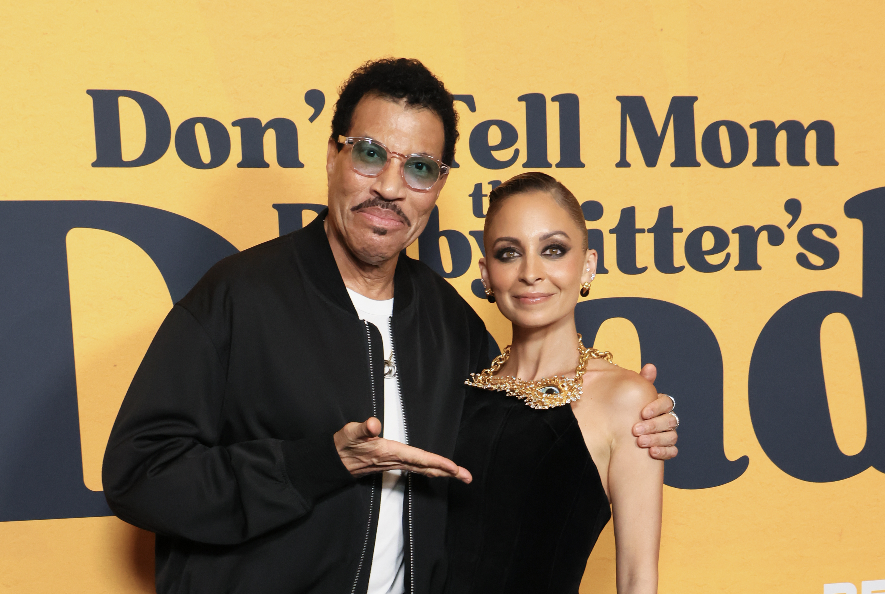 Lionel and Nicole Richie at the premiere of "Don't Tell Mom the Babysitter's Dead" on April 2, 2024, in Los Angeles, California. | Source: Getty Images