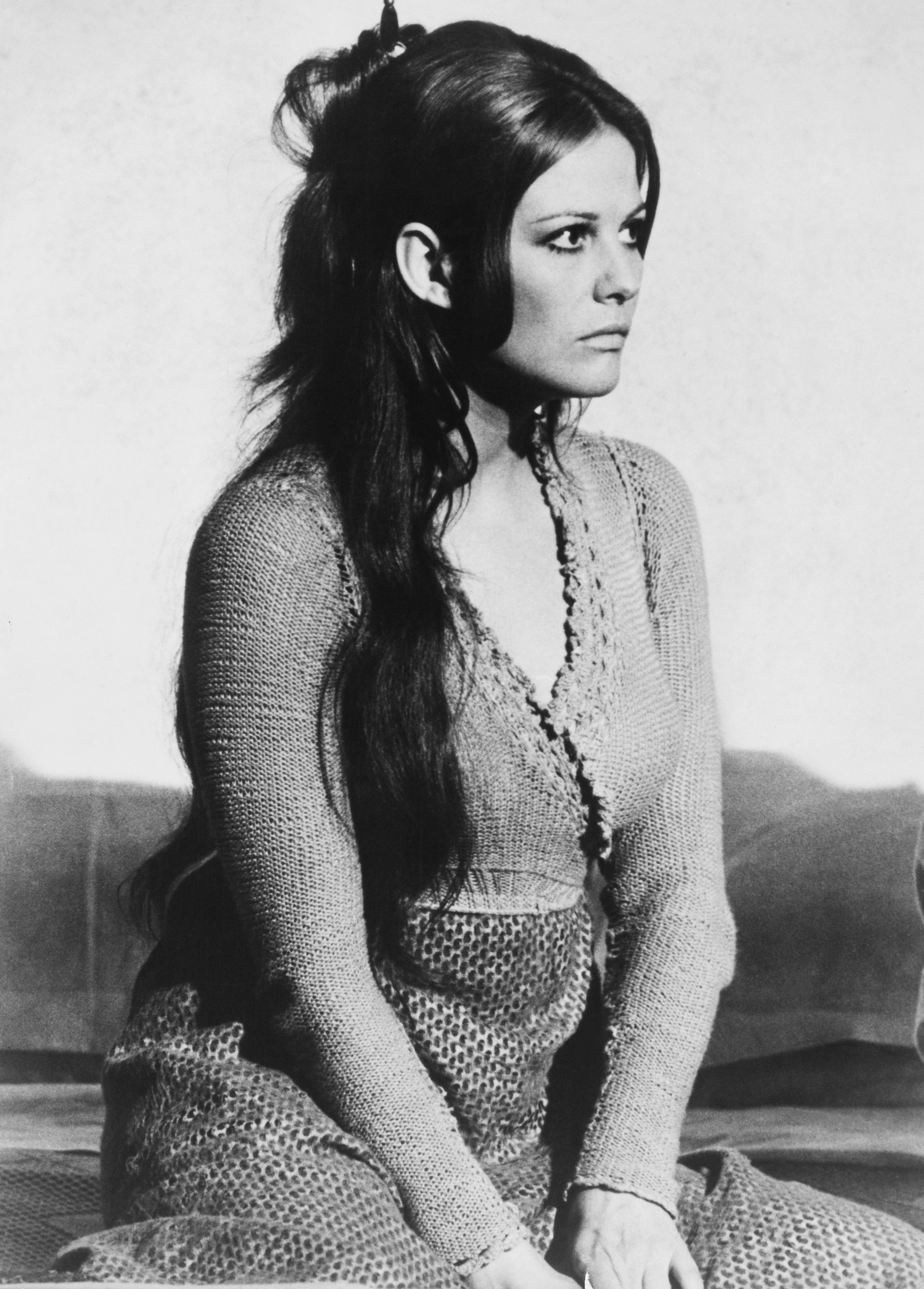 Claudia Cardinale on the set of "In the Year of God." | Source: Getty Images