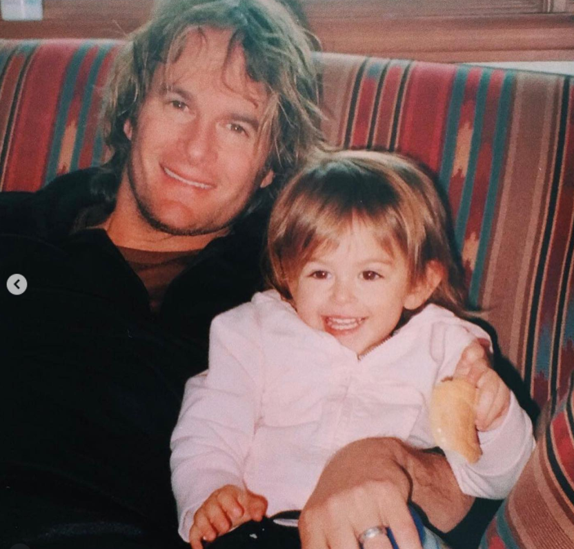 Rande Gerber spends time with a young Kaia in a photo Cindy later shared on Instagram. Cindy has said she and Rande created their Malibu home with their family in mind. | Source: Instagram/cindycrawford