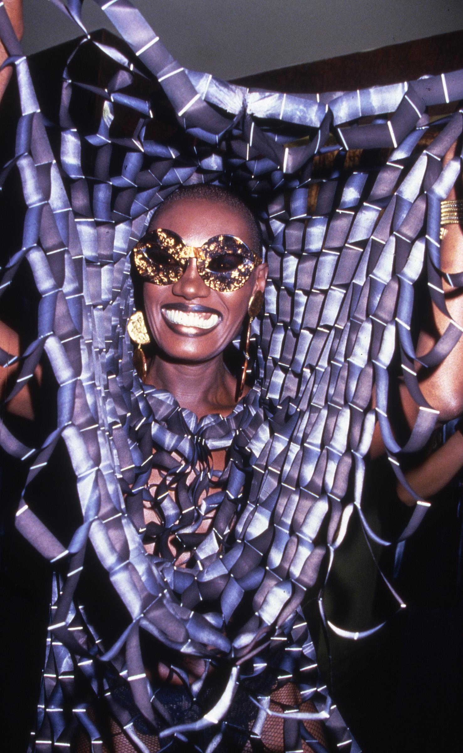Grace Jones spotted at Studio 54 in New York in 1978. | Source: Getty Images