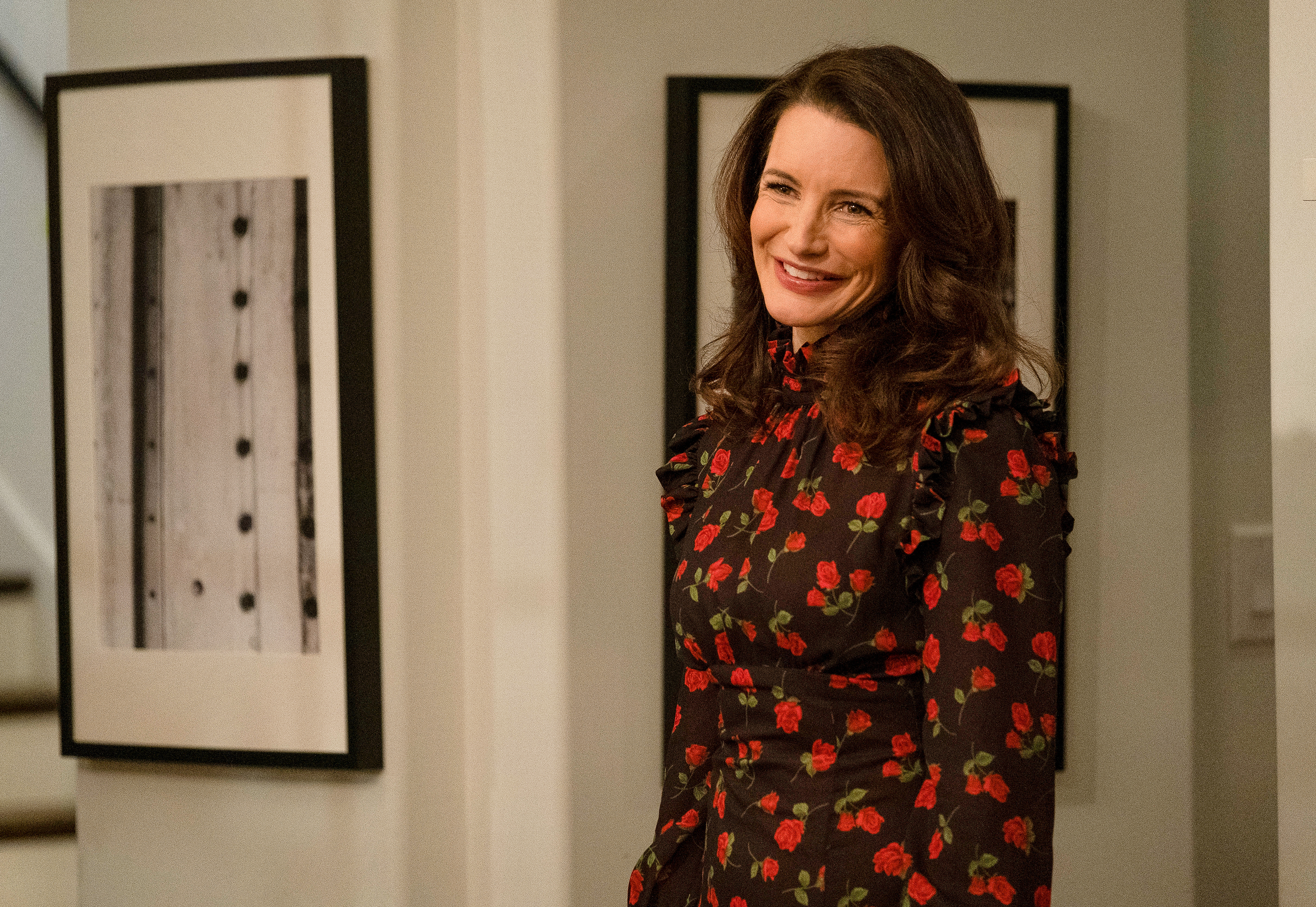 Kristin Davis on the set of "Labor of Love" in 2019. | Source: Getty Images