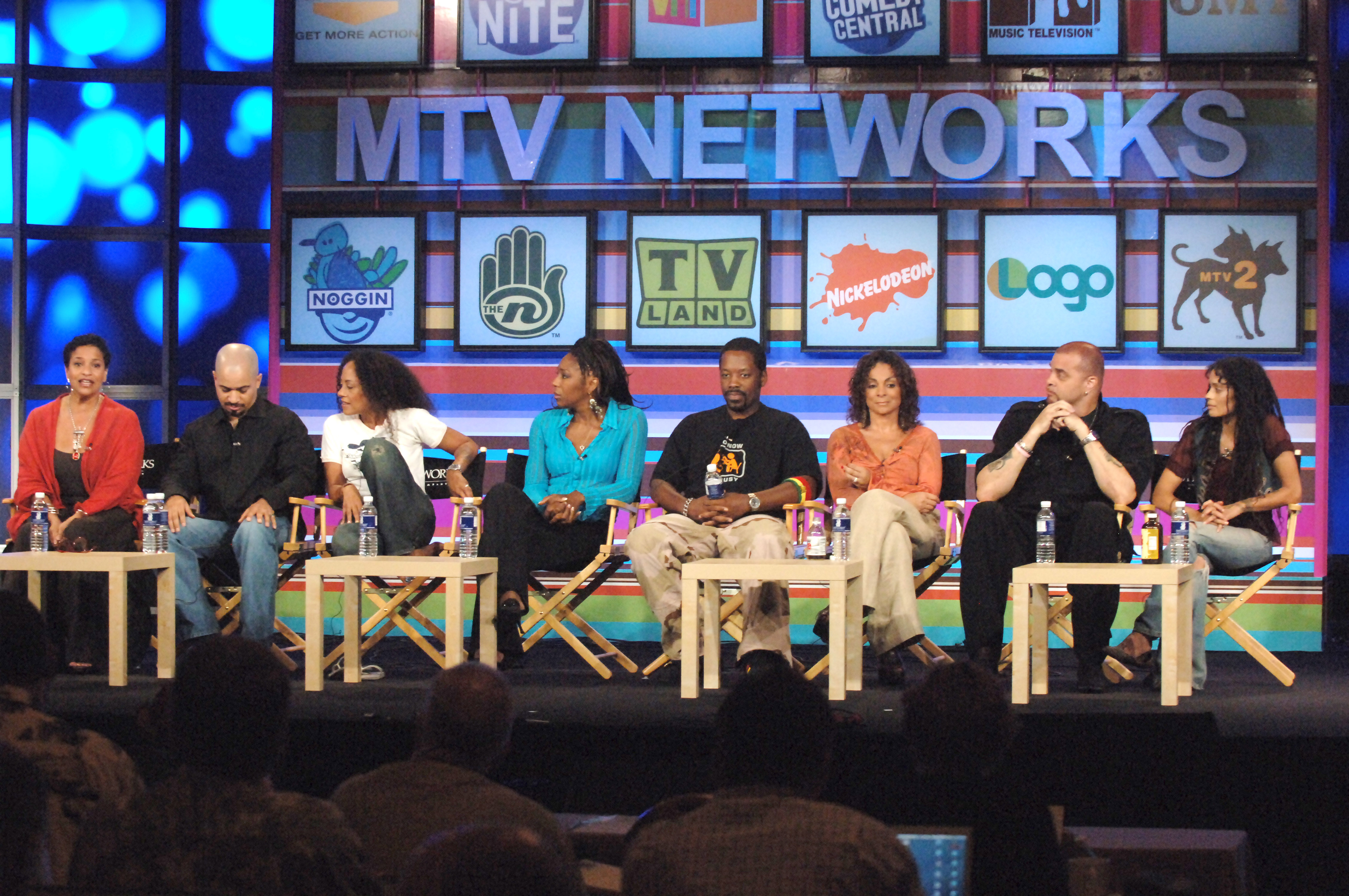 The cast speaks on stage at the 2006 TCA Summer Press Tour panel | Source: Getty Images