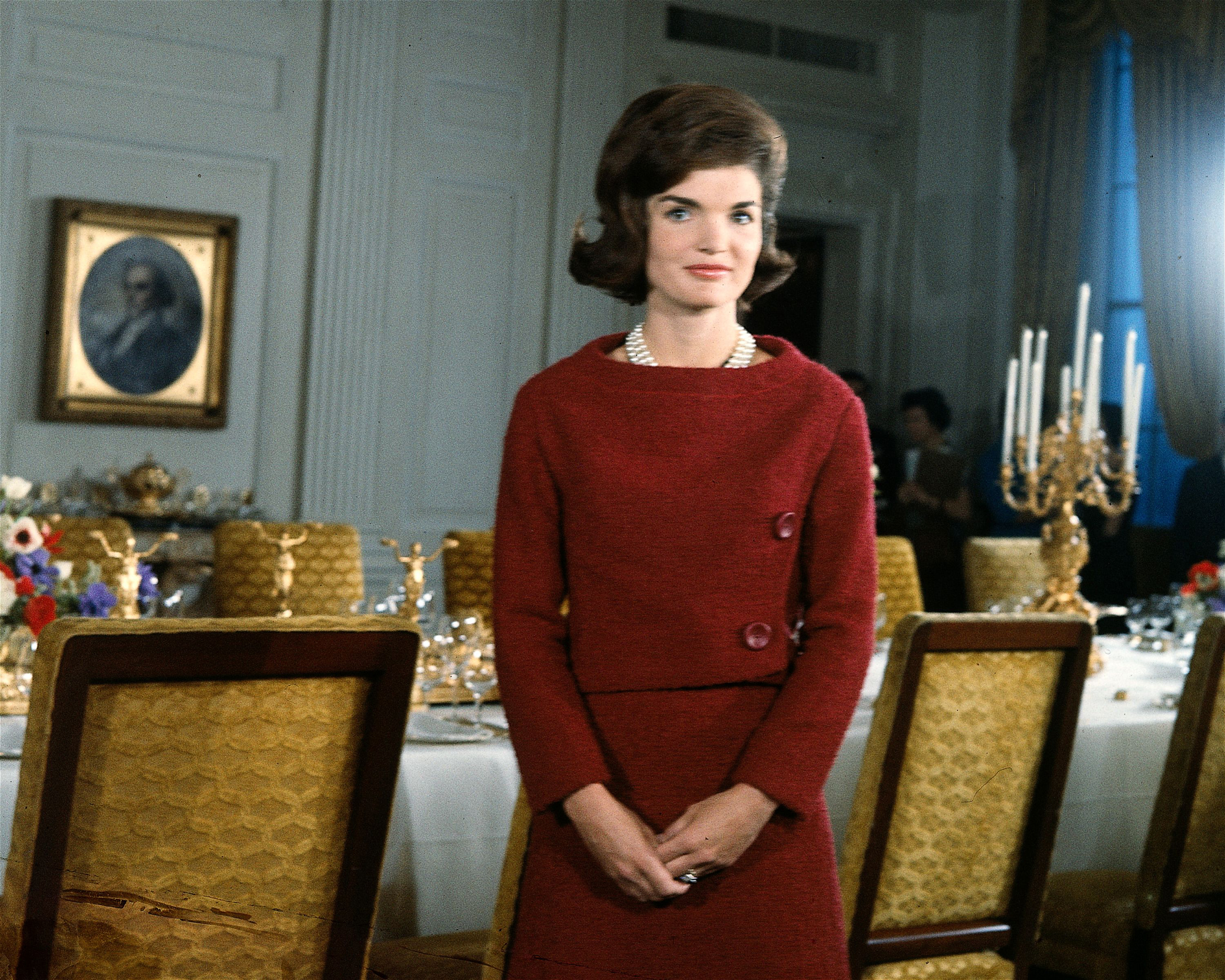 Jacqueline Kennedy during the filming of a CBS News Special program on January 15, 1962, in Washington, D.C. | Source: Getty Images